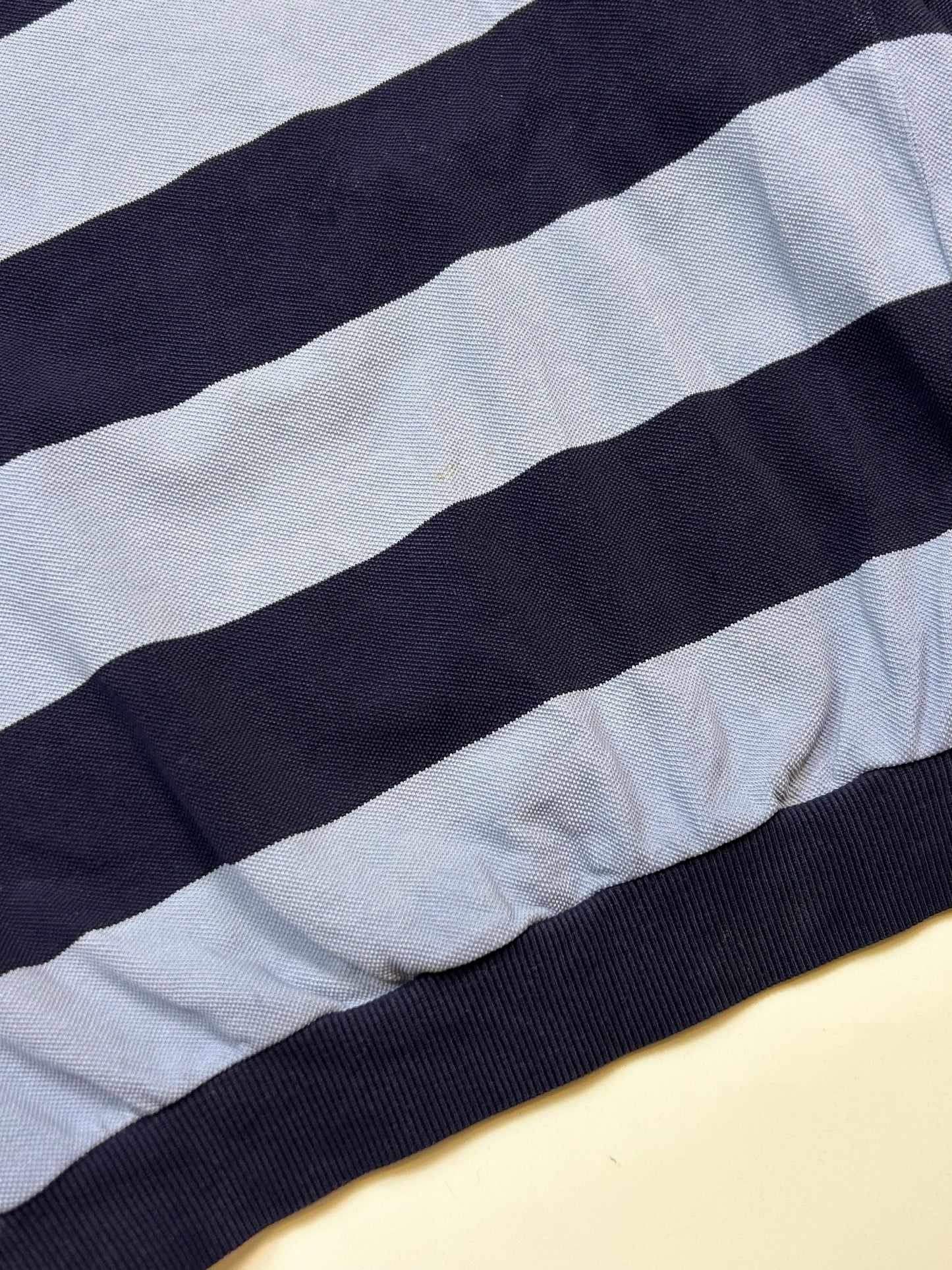 Vintage 80s Lacoste La Chemise striped sweatshirt (M)