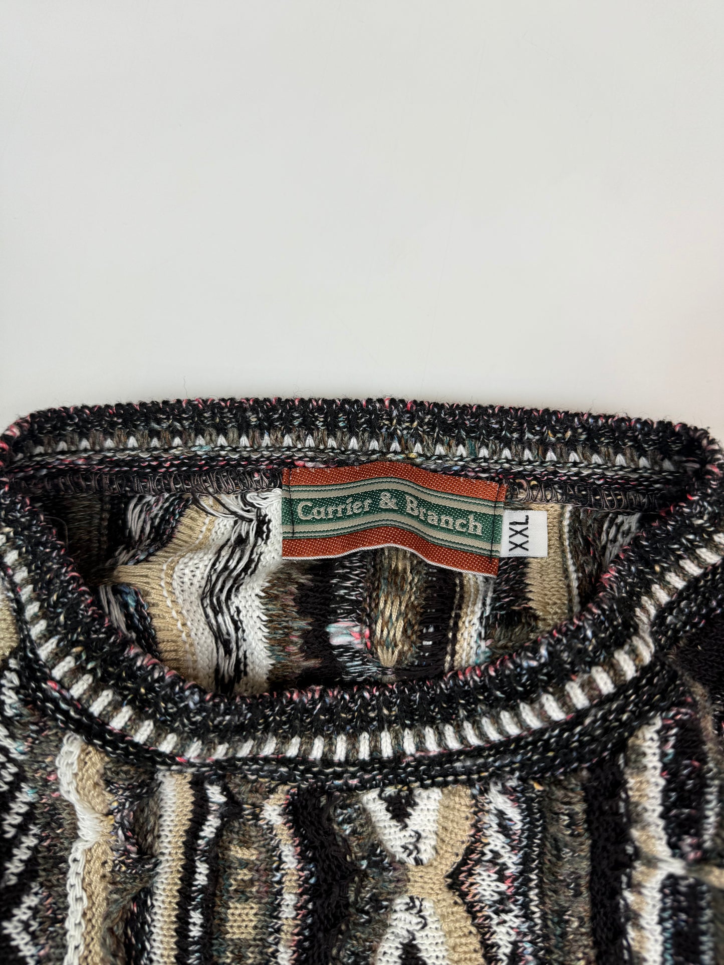 Vintage coogi style knit sweater (L)