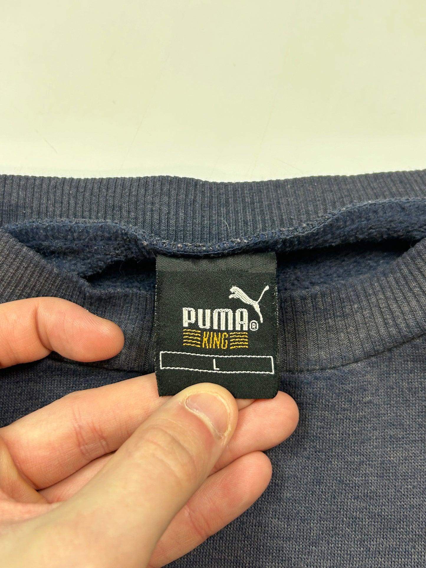 Vintage 90s Puma King spell out sweatshirt (L)