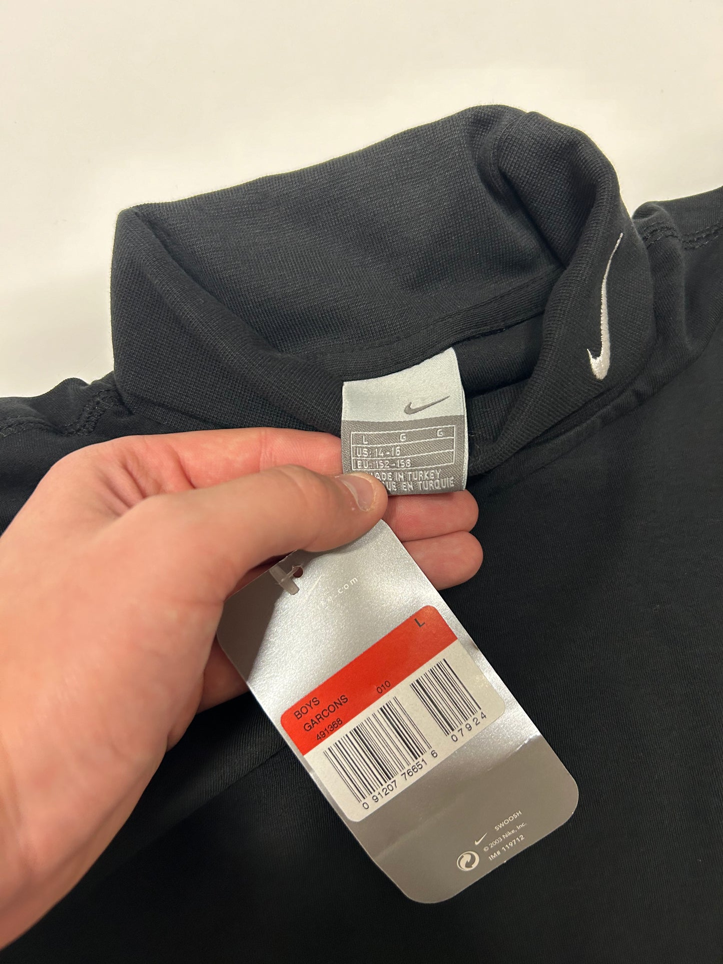 Vintage BNWT Nike turtleneck long sleeve tee (S)