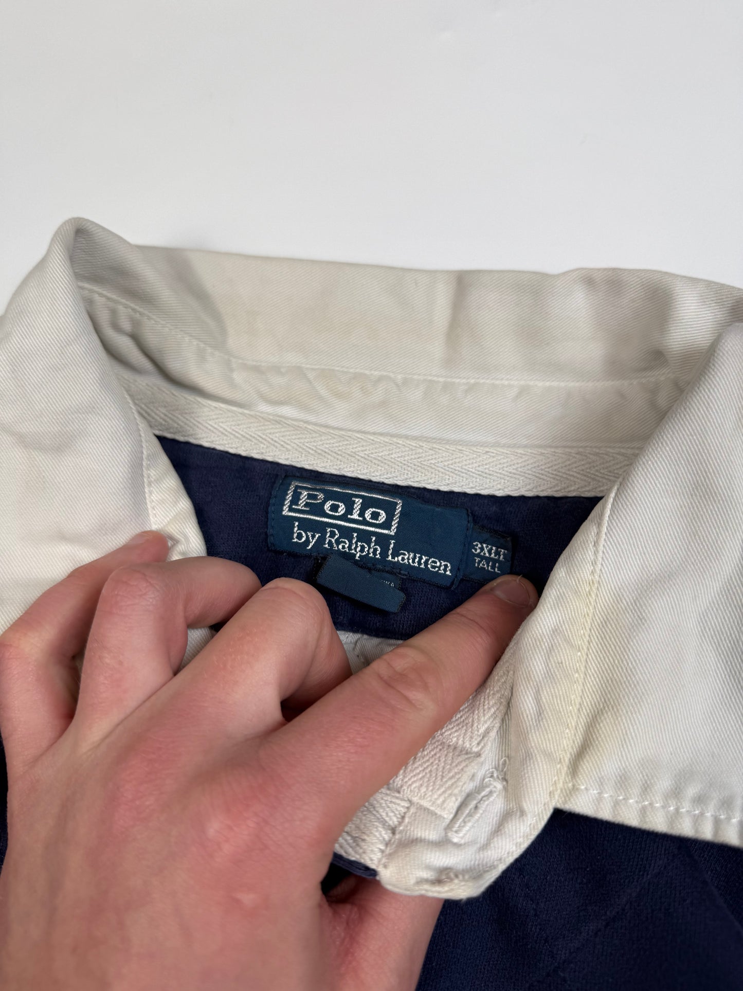 Vintage 90s Polo Ralph Lauren rugby polo shirt (3XL)