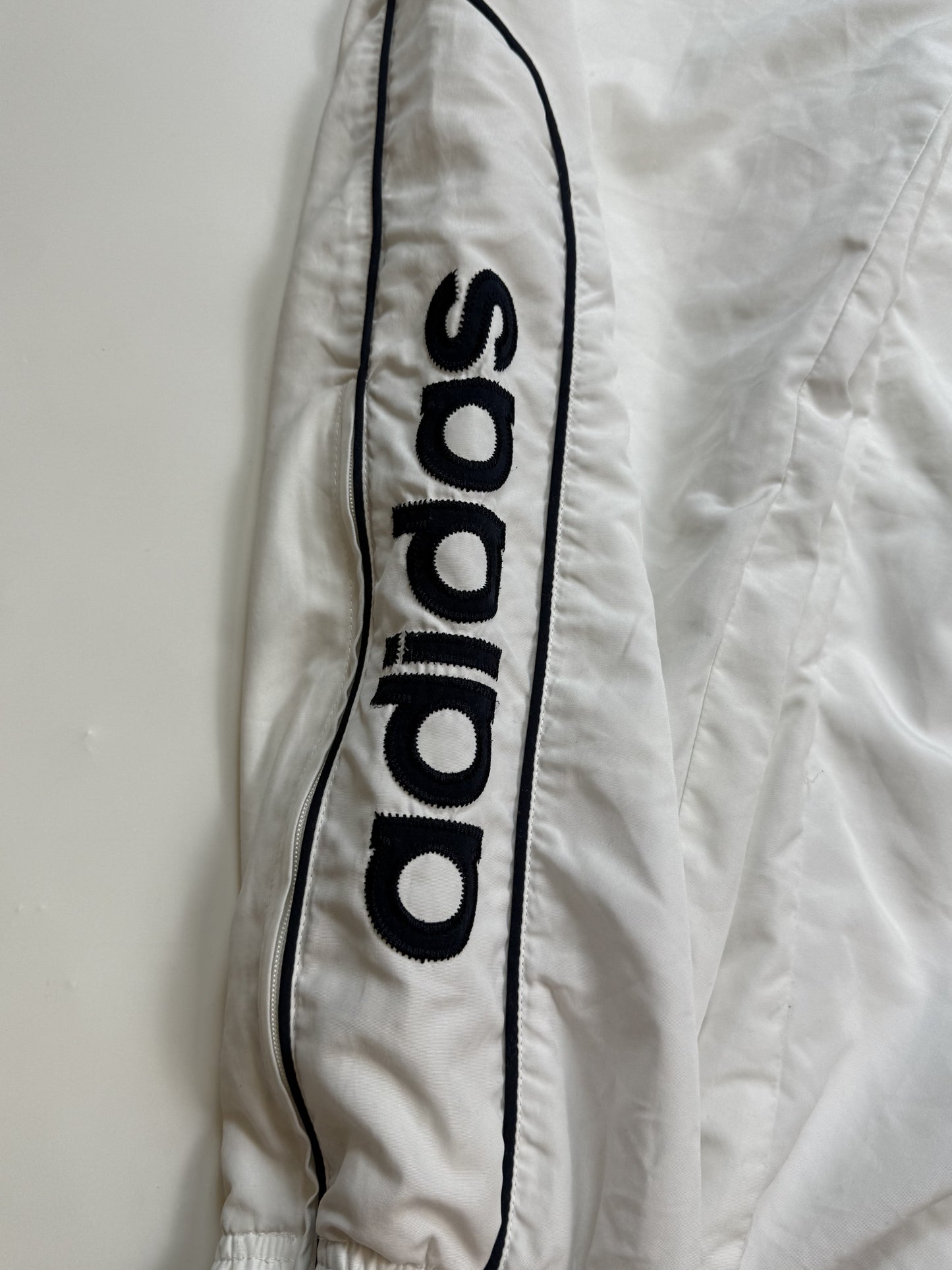 Vintage Adidas baggy spell out track pants (L)