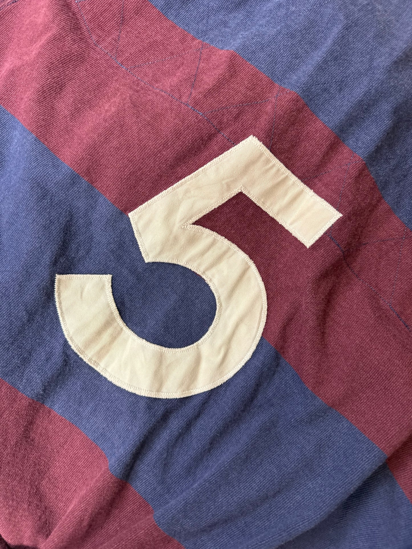 Vintage Polo Ralph Lauren striped rugby polo shirt (XL)