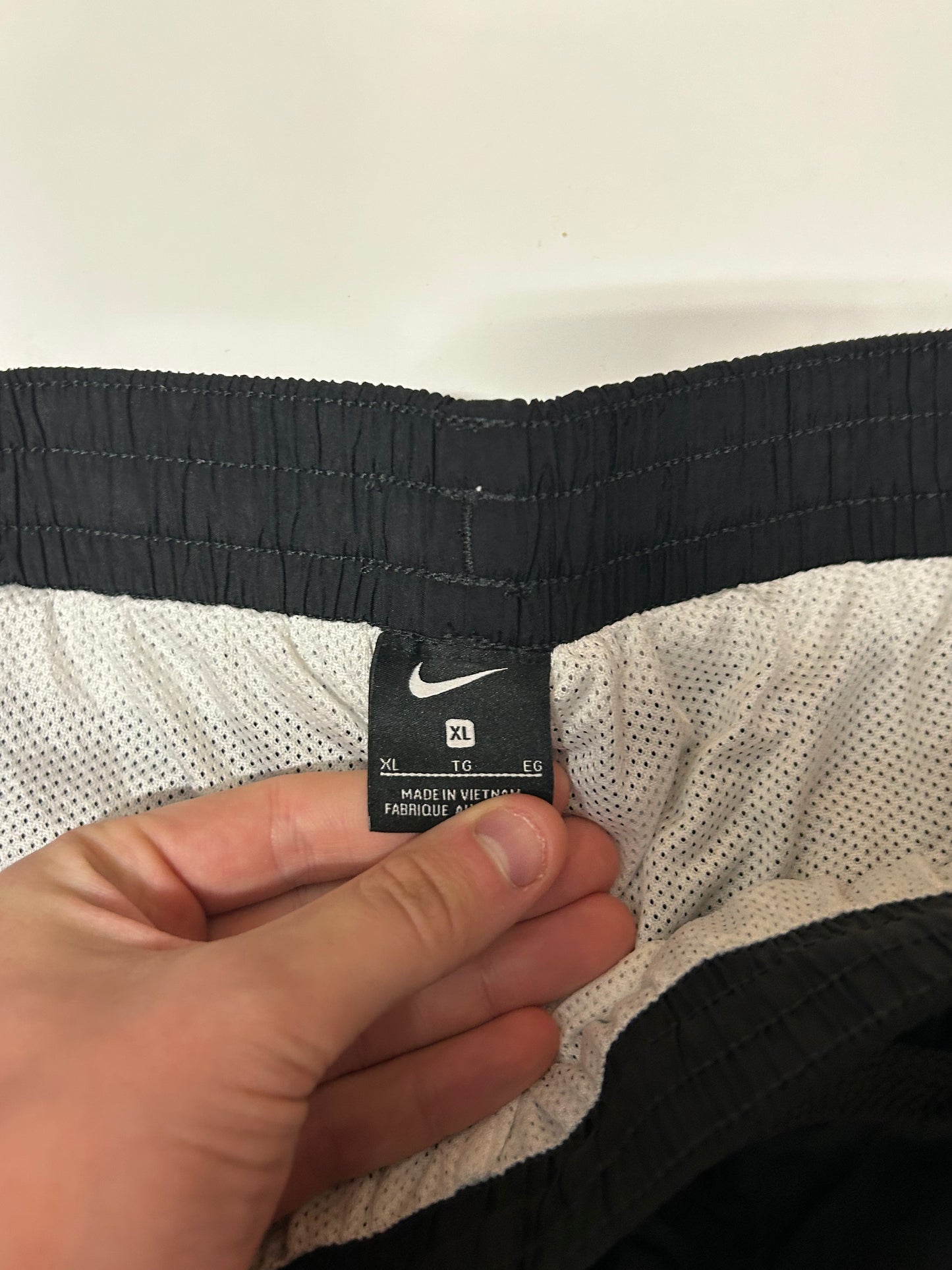 Nike spell out track pants (XL)