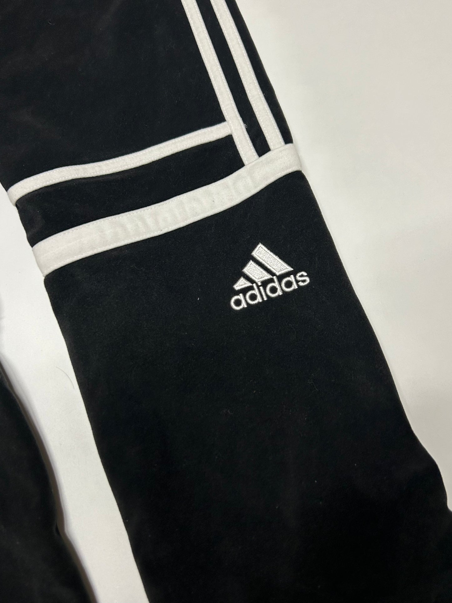 Adidas velour track pants (S)