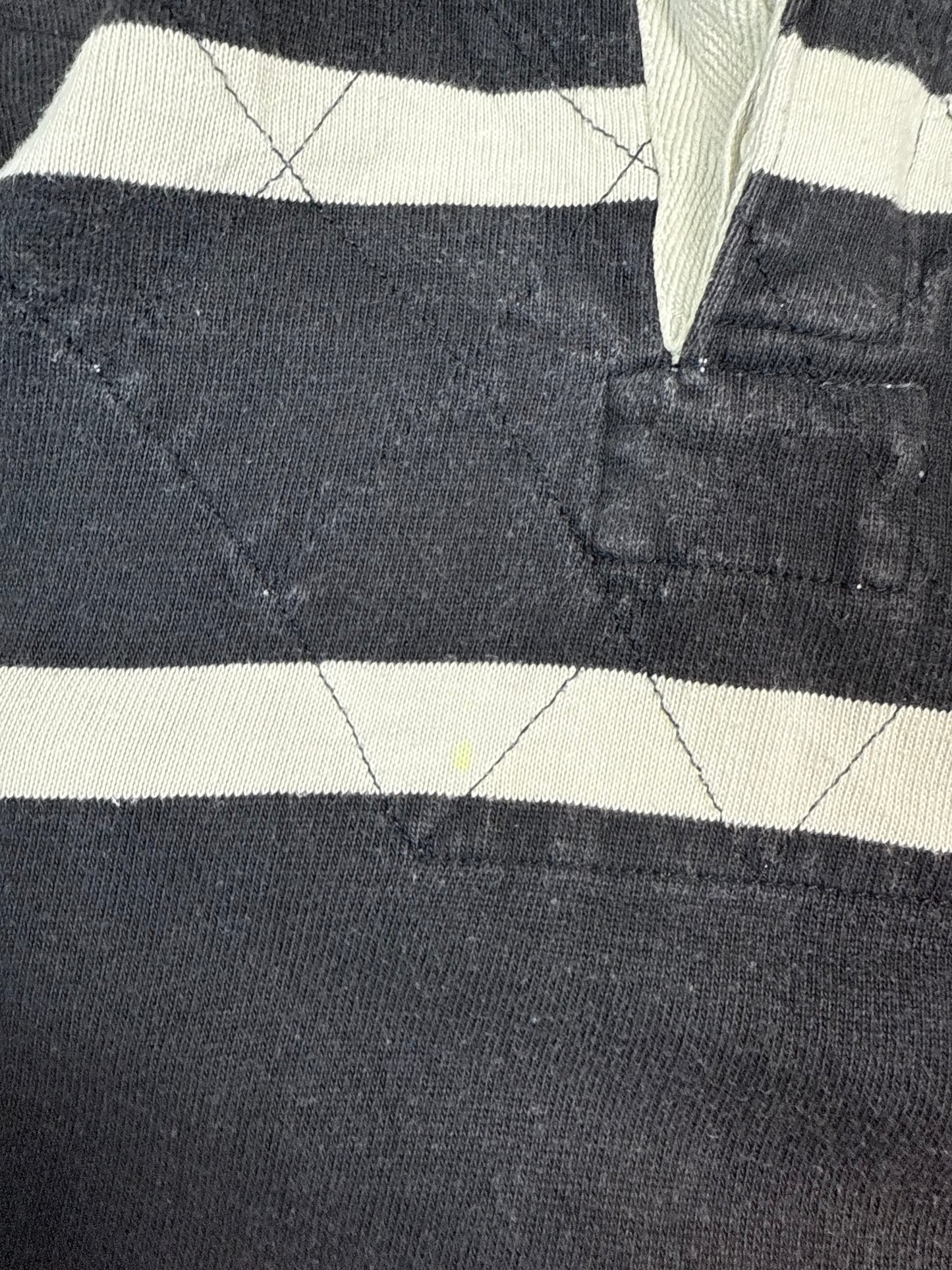 Vintage 90s Polo Sport striped rugby polo shirt (M)