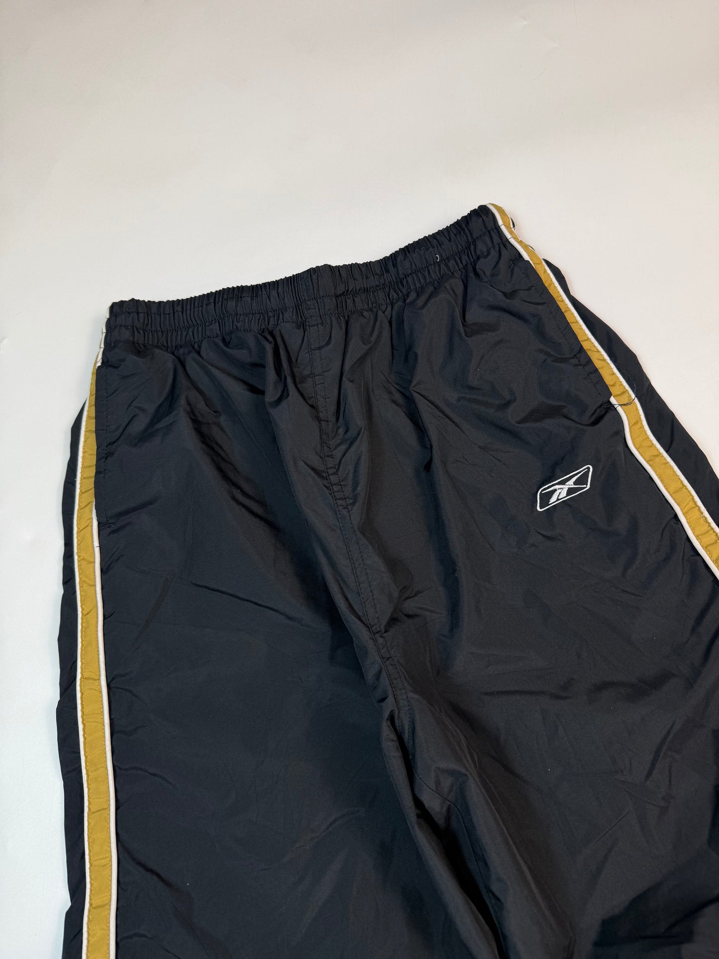 Vintage Reebok baggy side stripe track pants (M)