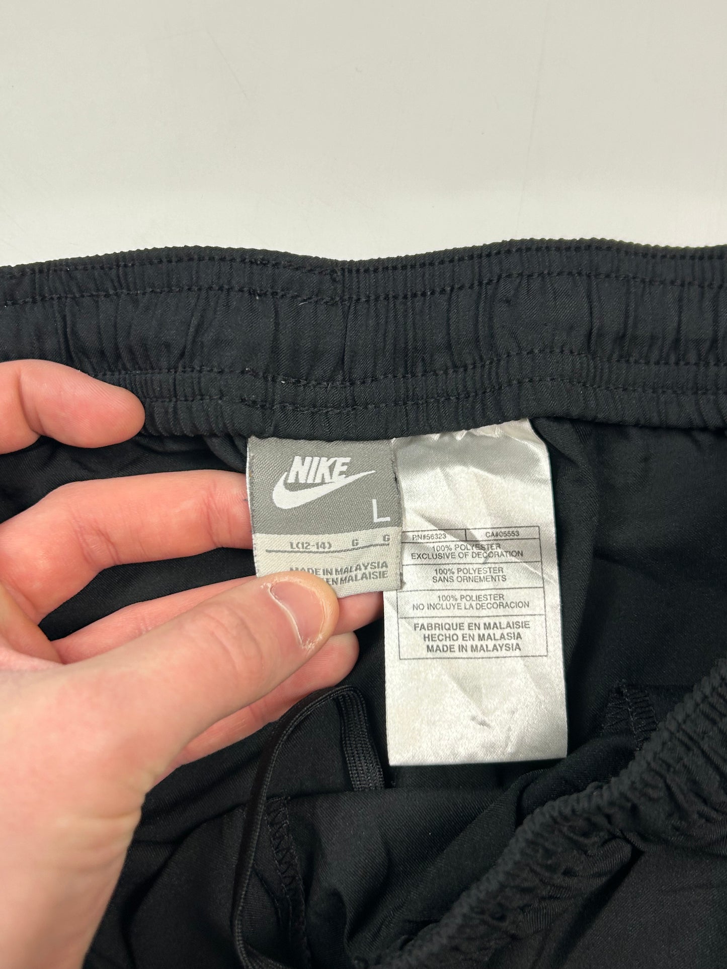 Vintage Nike baggy side stripe track pants (L)