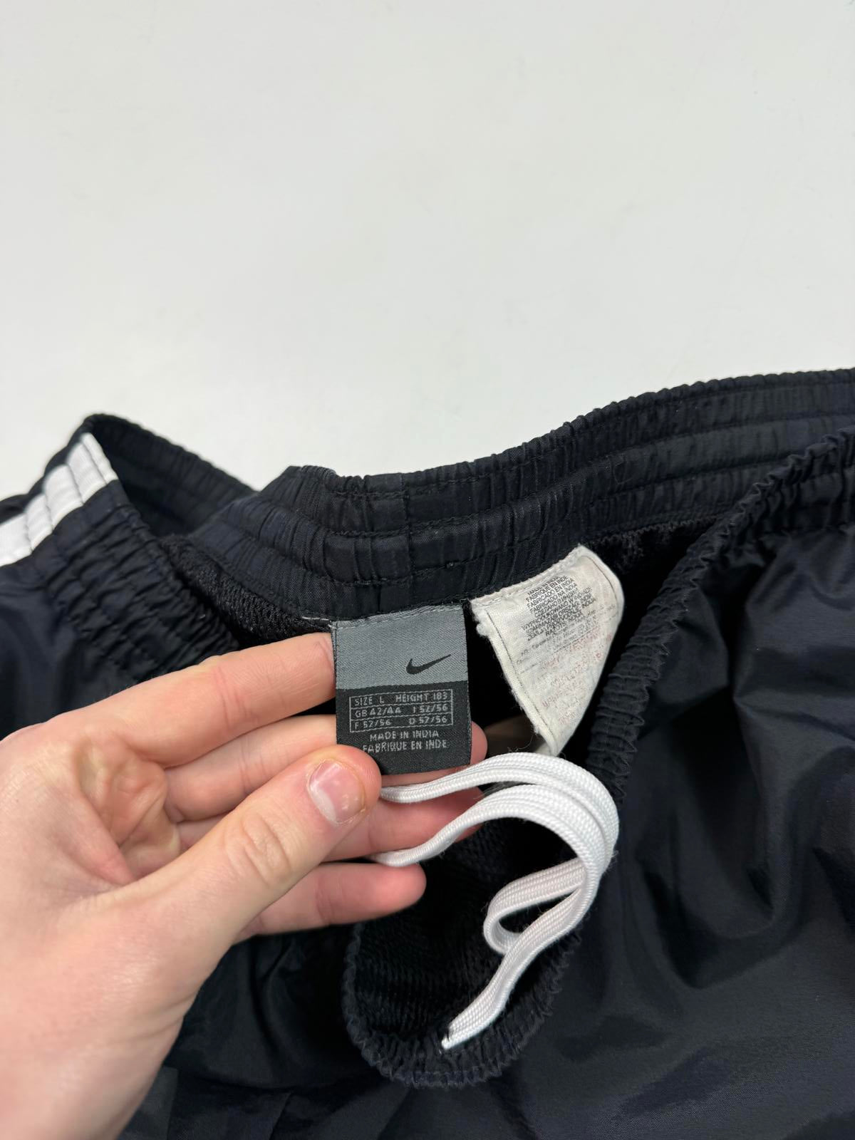 Vintage Nike side stripe baggy track pants (L)
