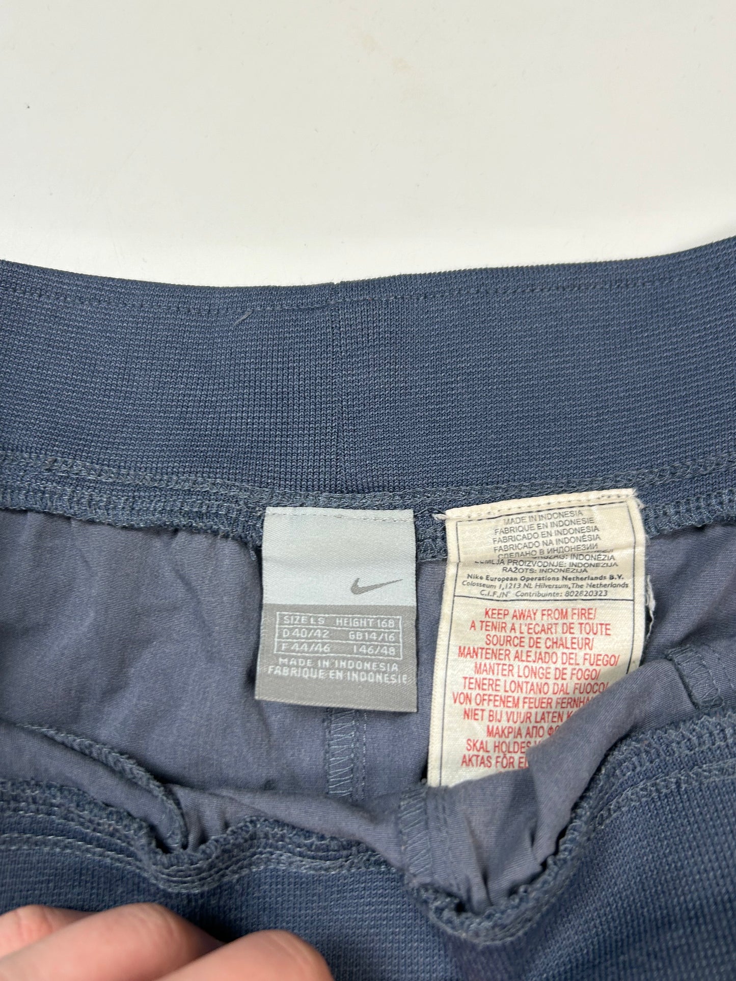 Vintage Nike baggy side stripe track pants (S)