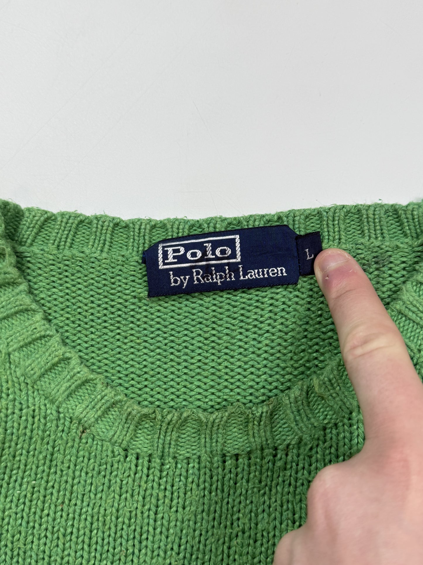 Vintage 90s Polo Ralph Lauren knit sweater (L)