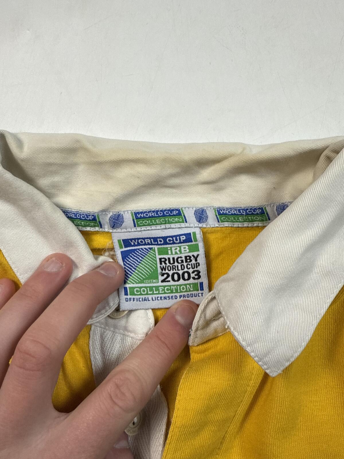 Vintage Australia 2003 world cup rugby union shirt (L)