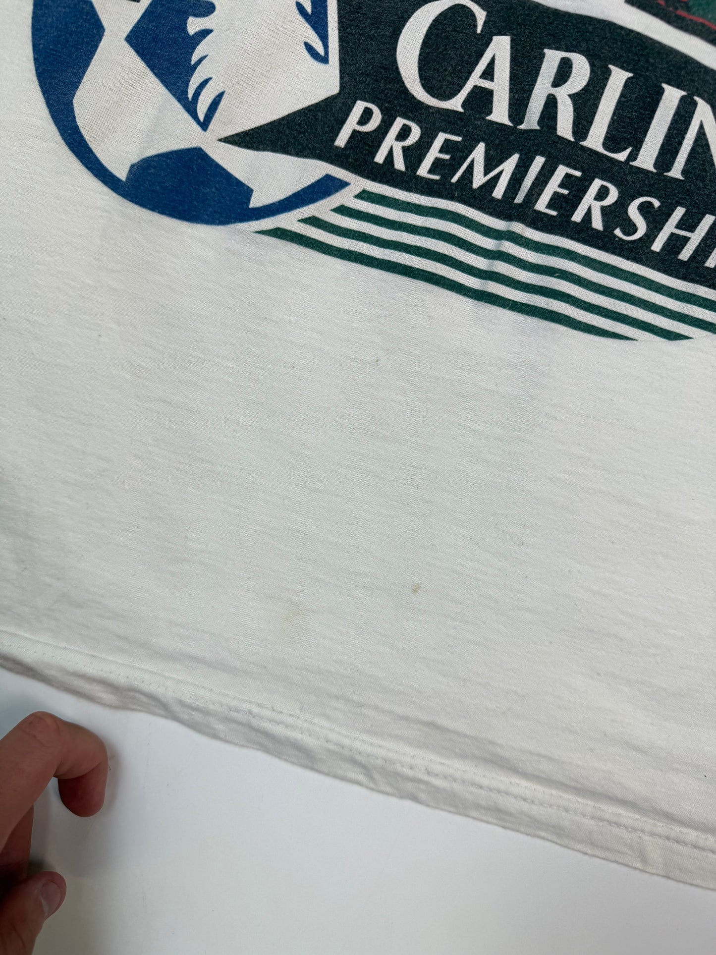 Vintage 90s Kick Carling Premiership football graphic tee (XL)