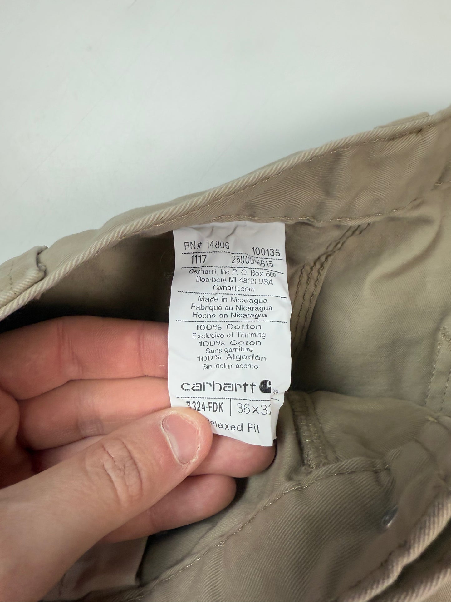 Carhartt carpenter pants (W34)