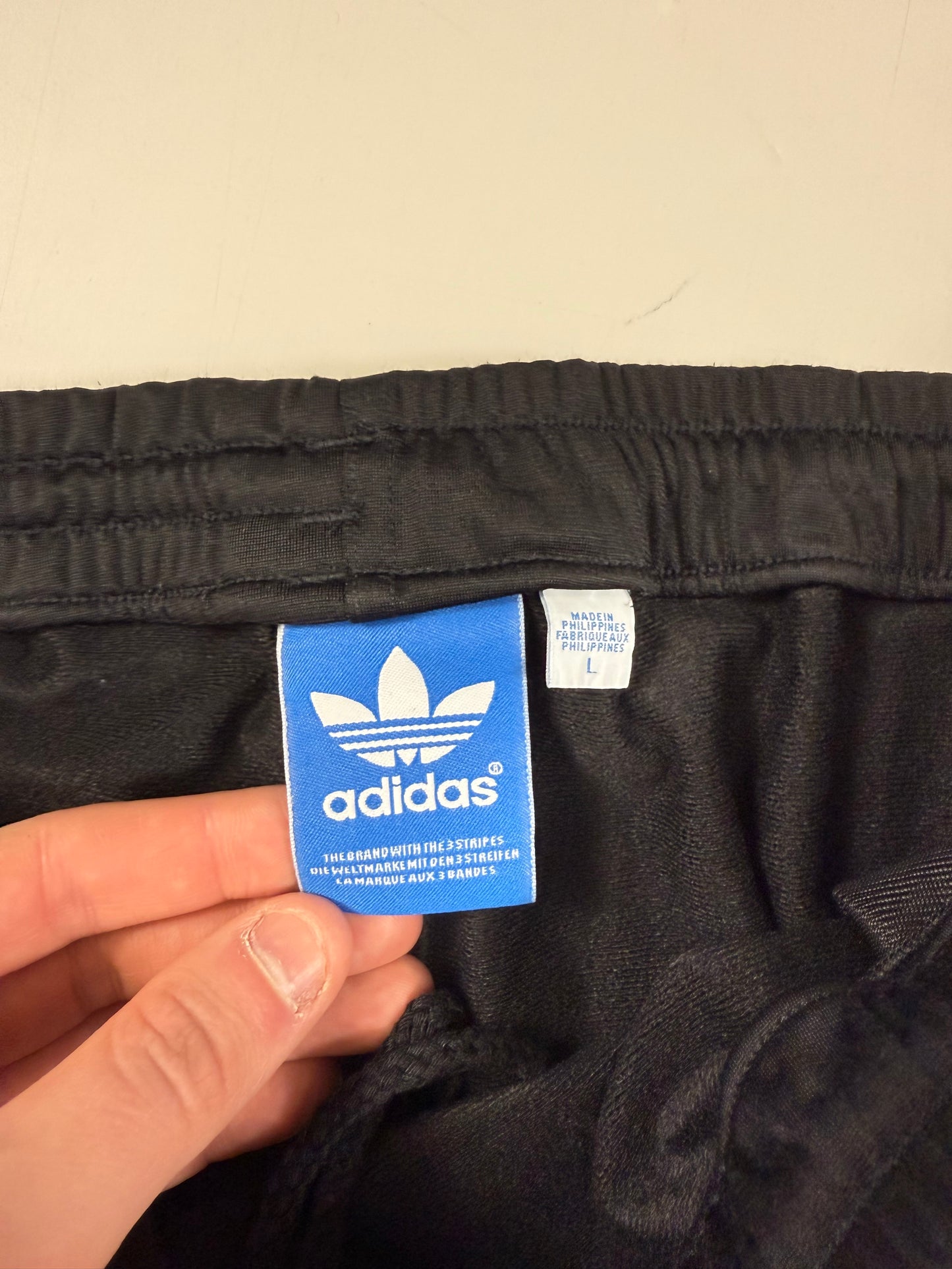 Adidas originals baggy track pants (L)