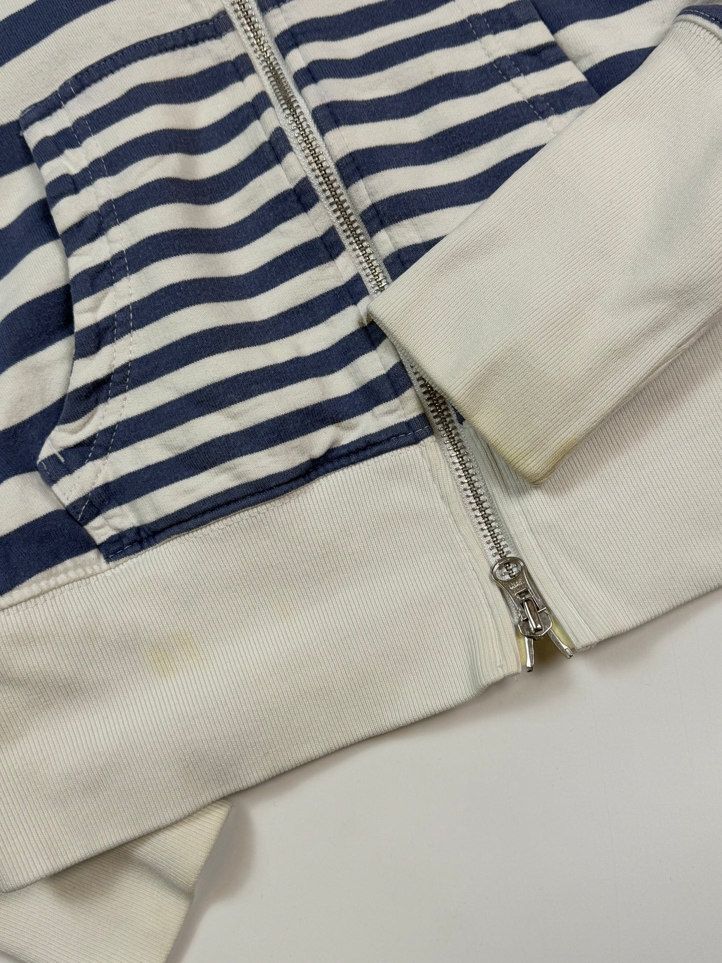 Vintage Nike striped full zip hoodie (M)