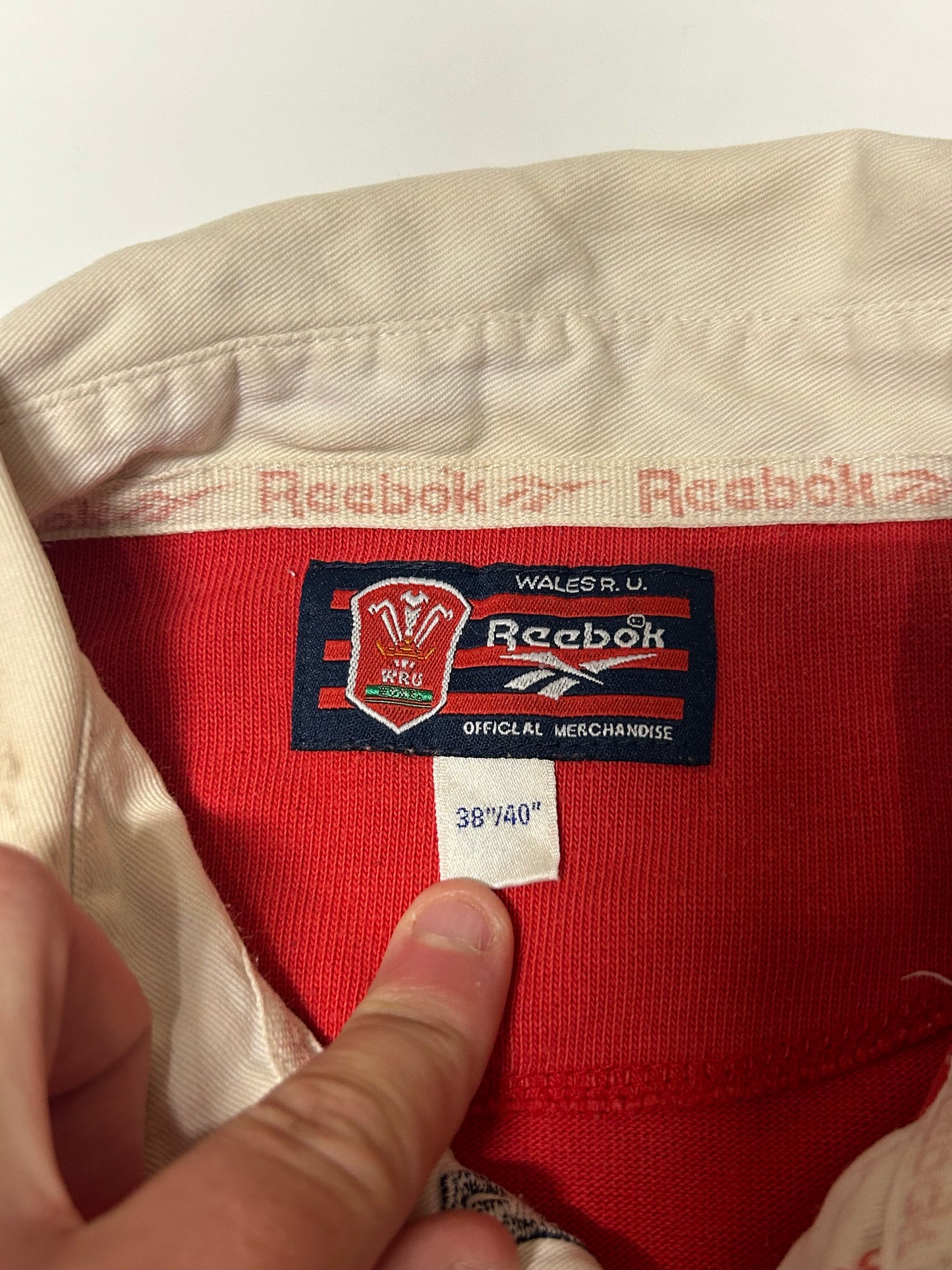 Vintage Wales 1996-98 Reebok rugby shirt (M)