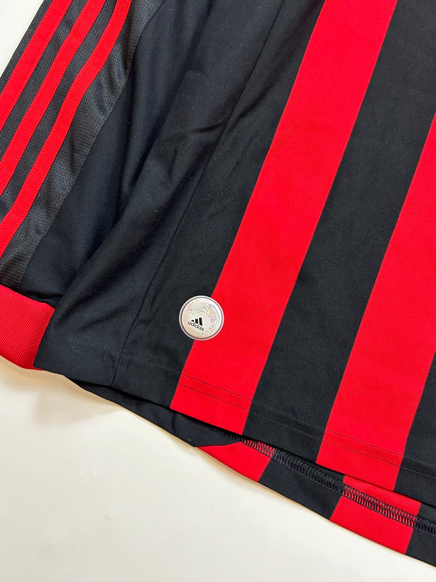 AC Milan 2009/10 Adidas l/s home football shirt (L)