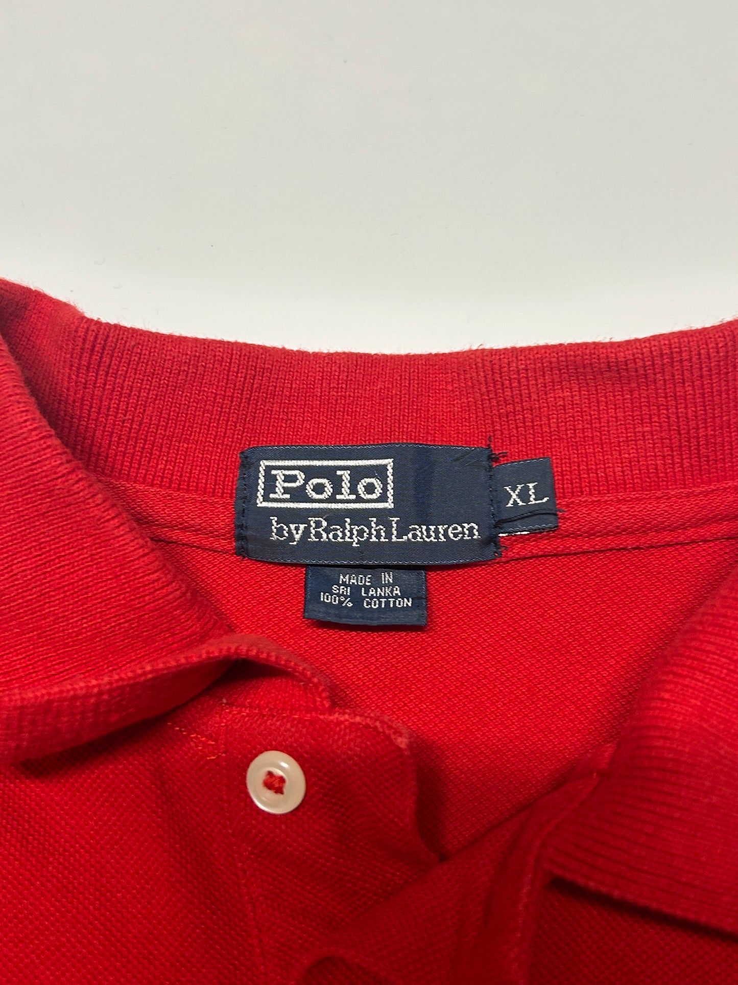 Vintage Ralph Lauren long sleeve polo shirt (XL)