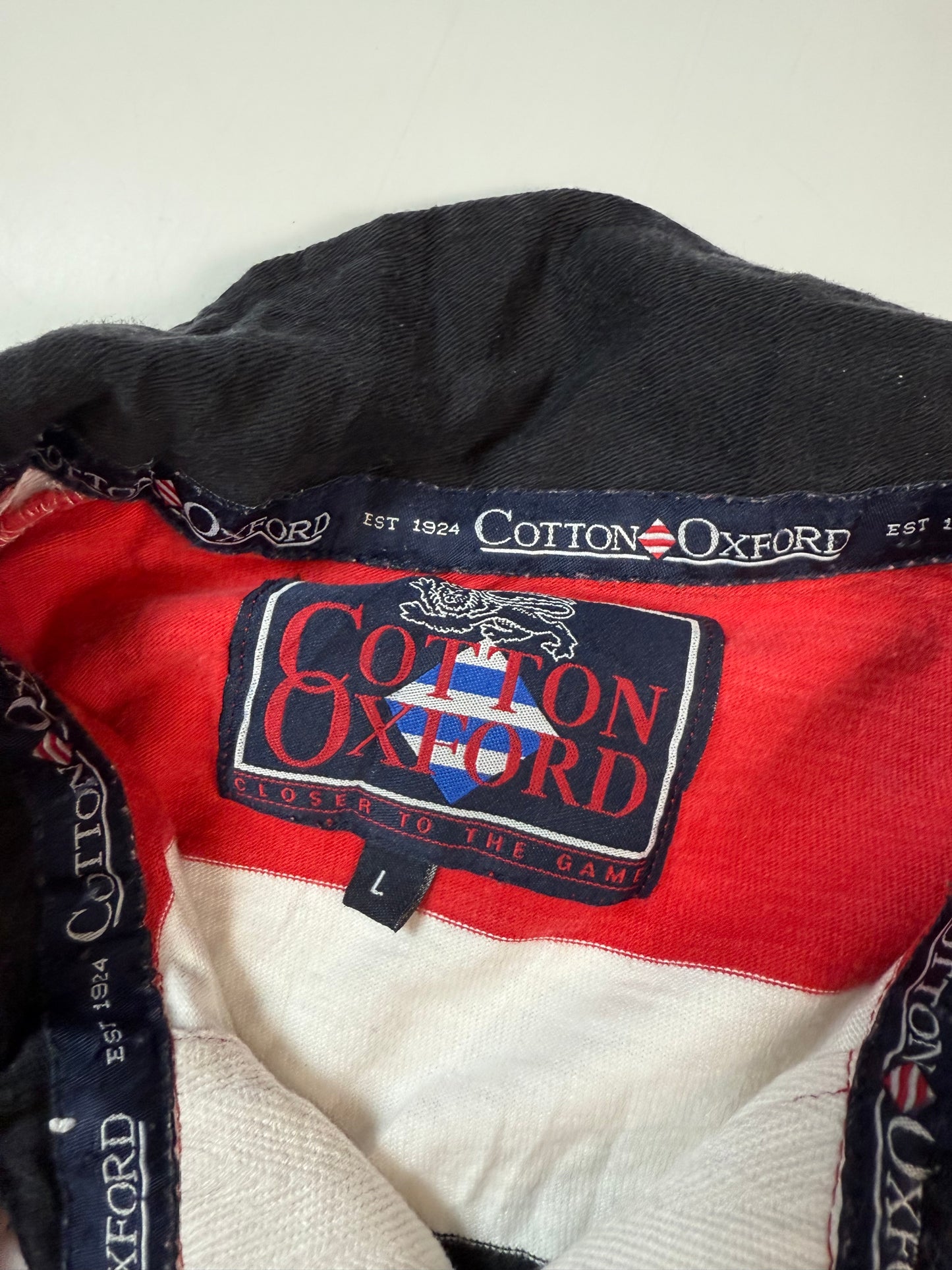 Vintage Gloucester 1995/96 Cotton oxford rugby shirt (L)