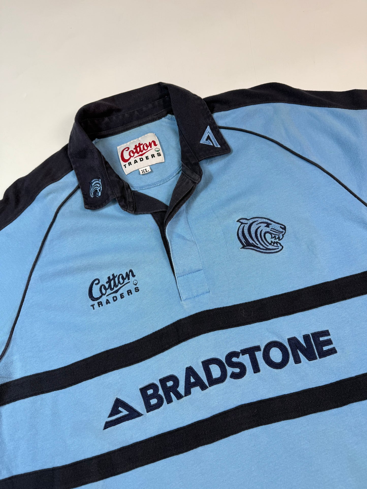 Vintage Leicester Tigers Cotton Traders rugby shirt (XL)