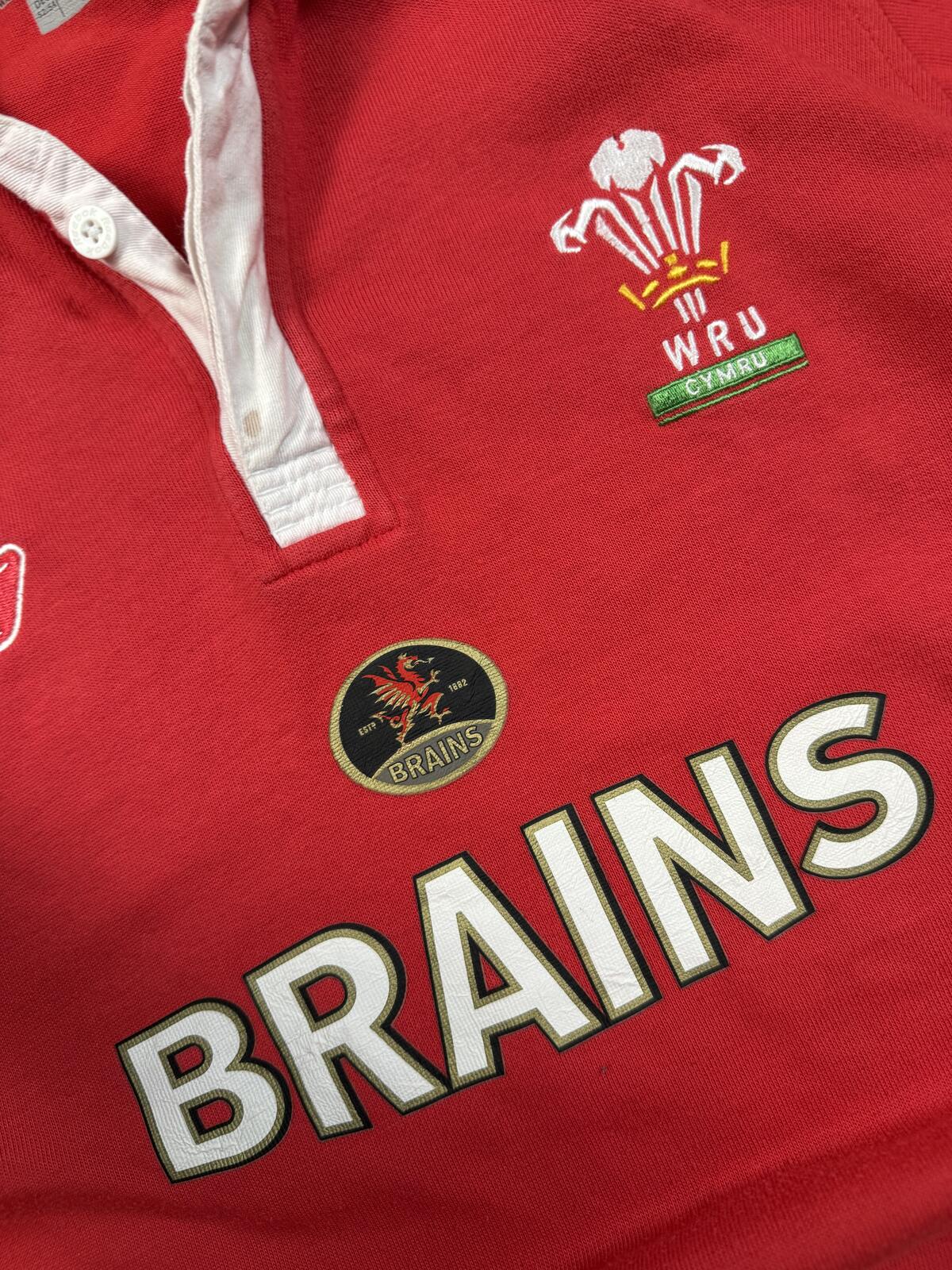 Vintage Wales 2005/06 Reebok rugby union shirt (L)