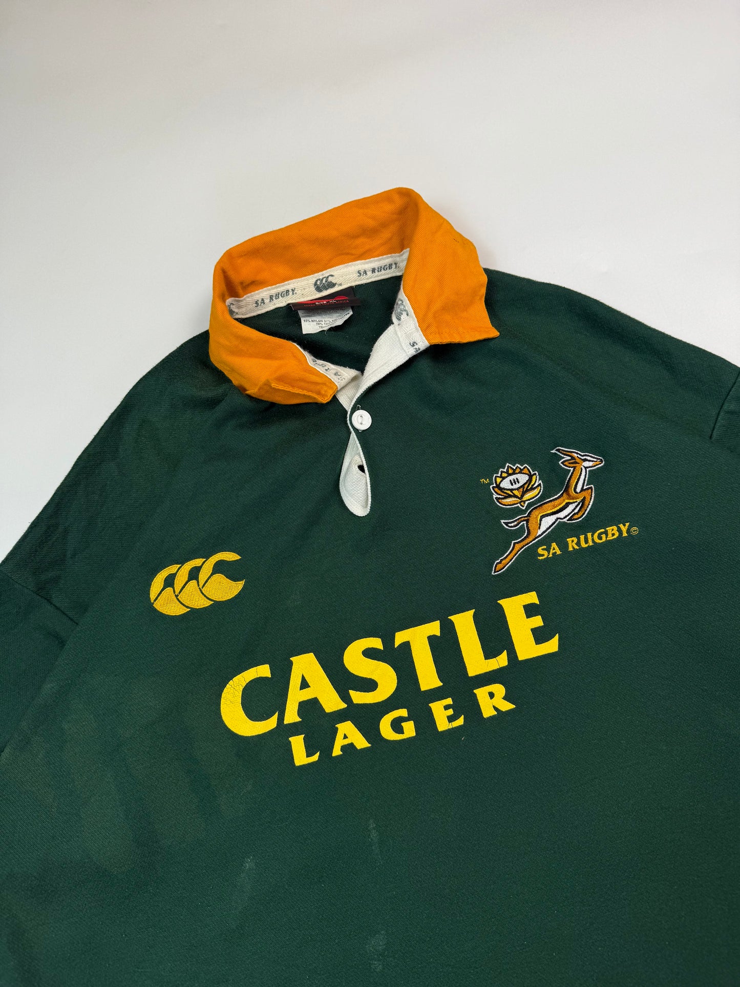 Vintage South Africa 2004 Canterbury techtex rugby shirt (XL)