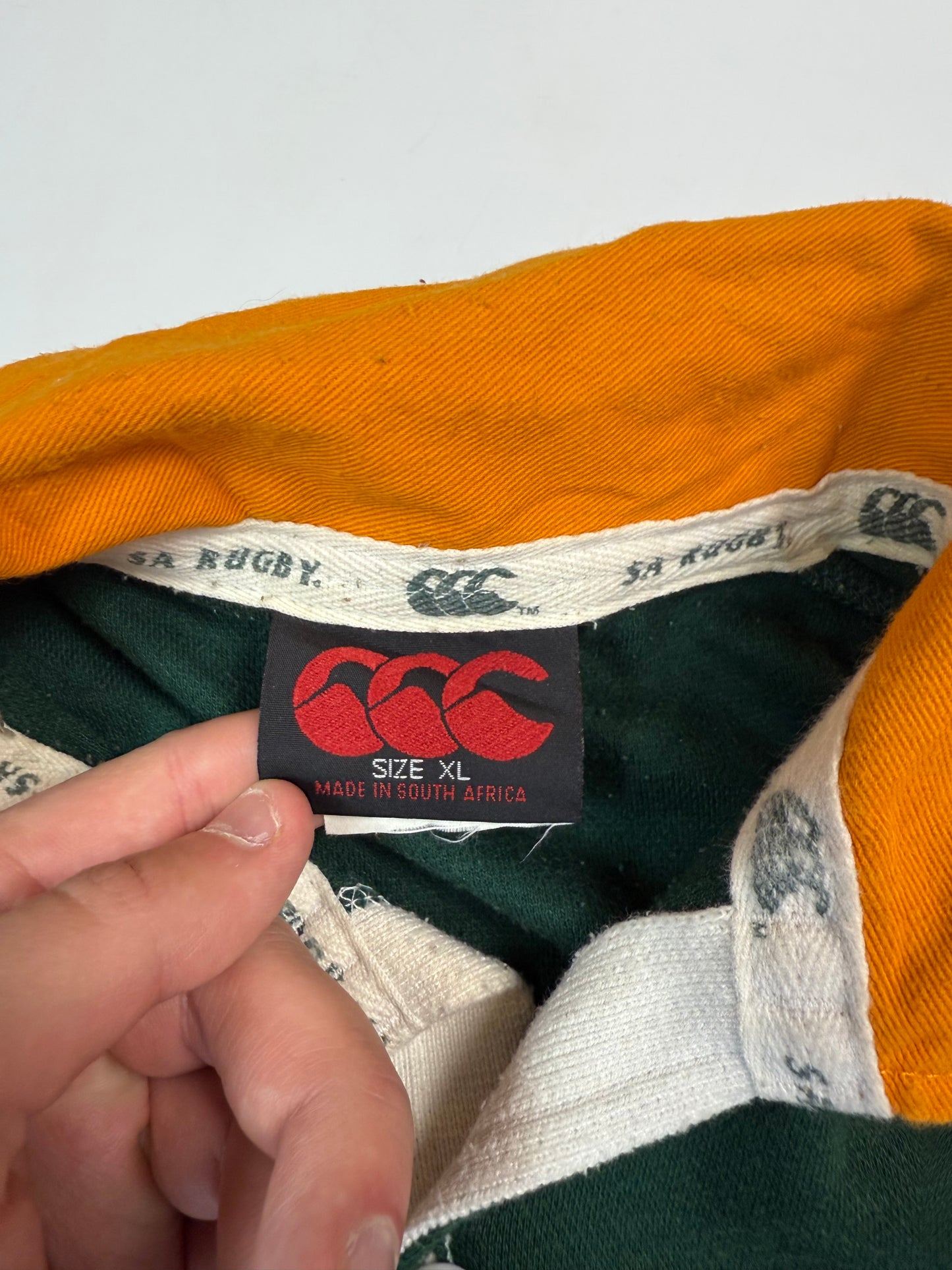 Vintage South Africa 2004 Canterbury techtex rugby shirt (XL)