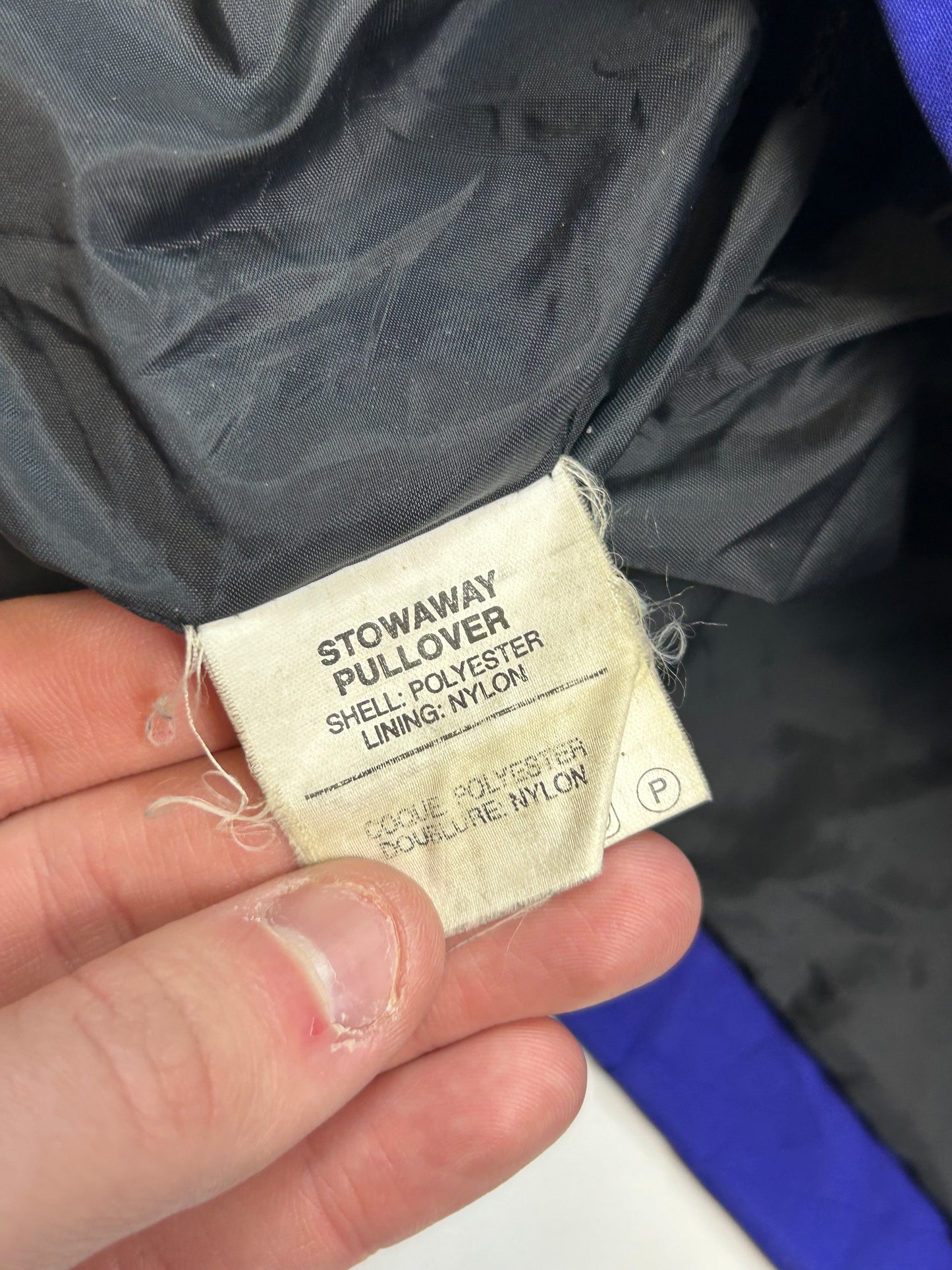 Vintage 90s The North Face stowaway pullover jacket (L)