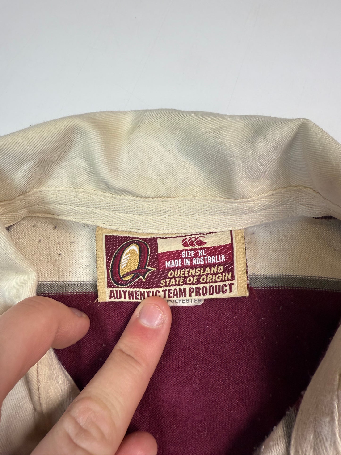 Vintage Queensland state of origin 2003 Canterbury rugby league shirt (XL)