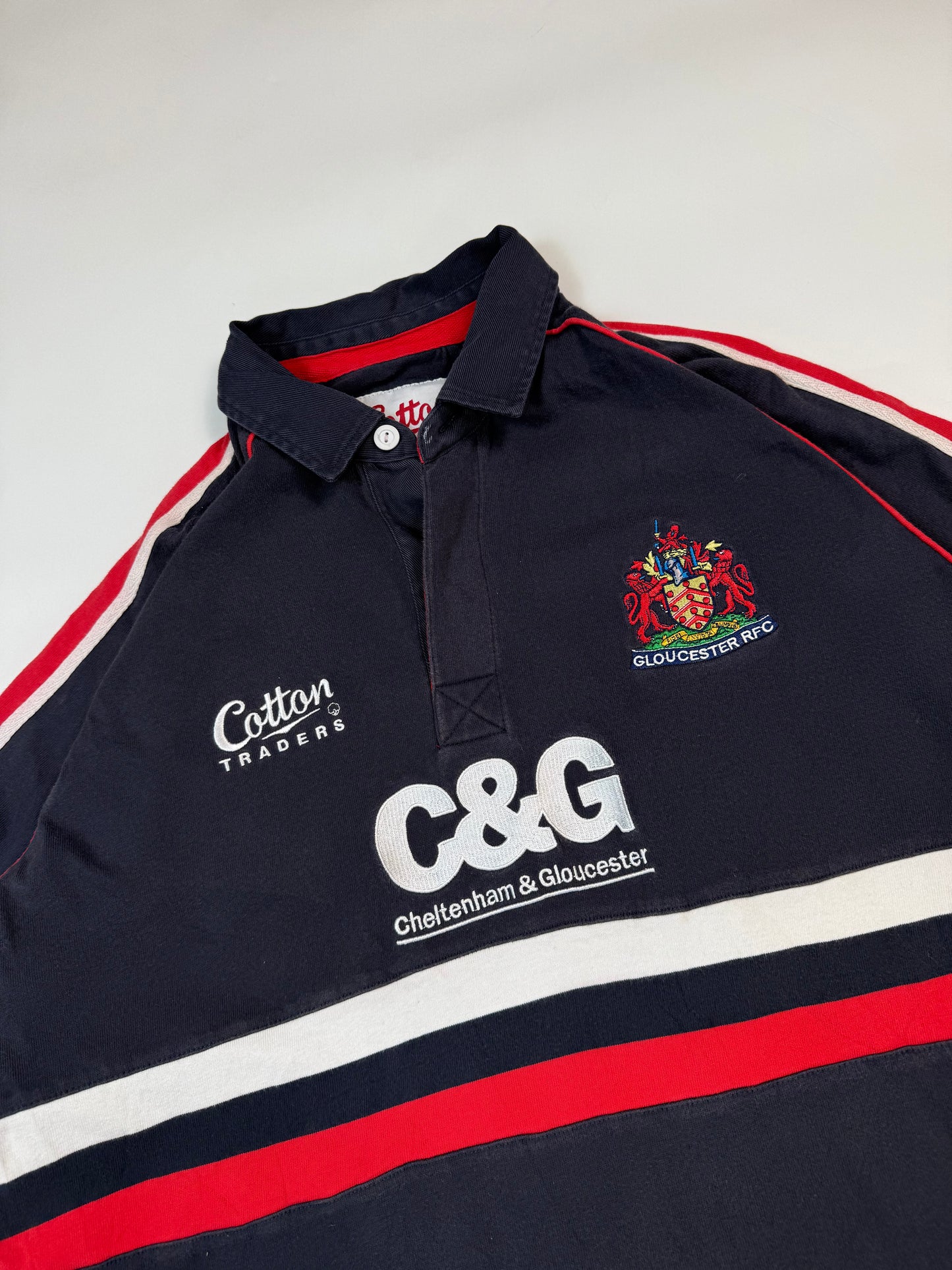 Vintage Gloucester 2003-05 Cotton Traders away rugby shirt (XL)