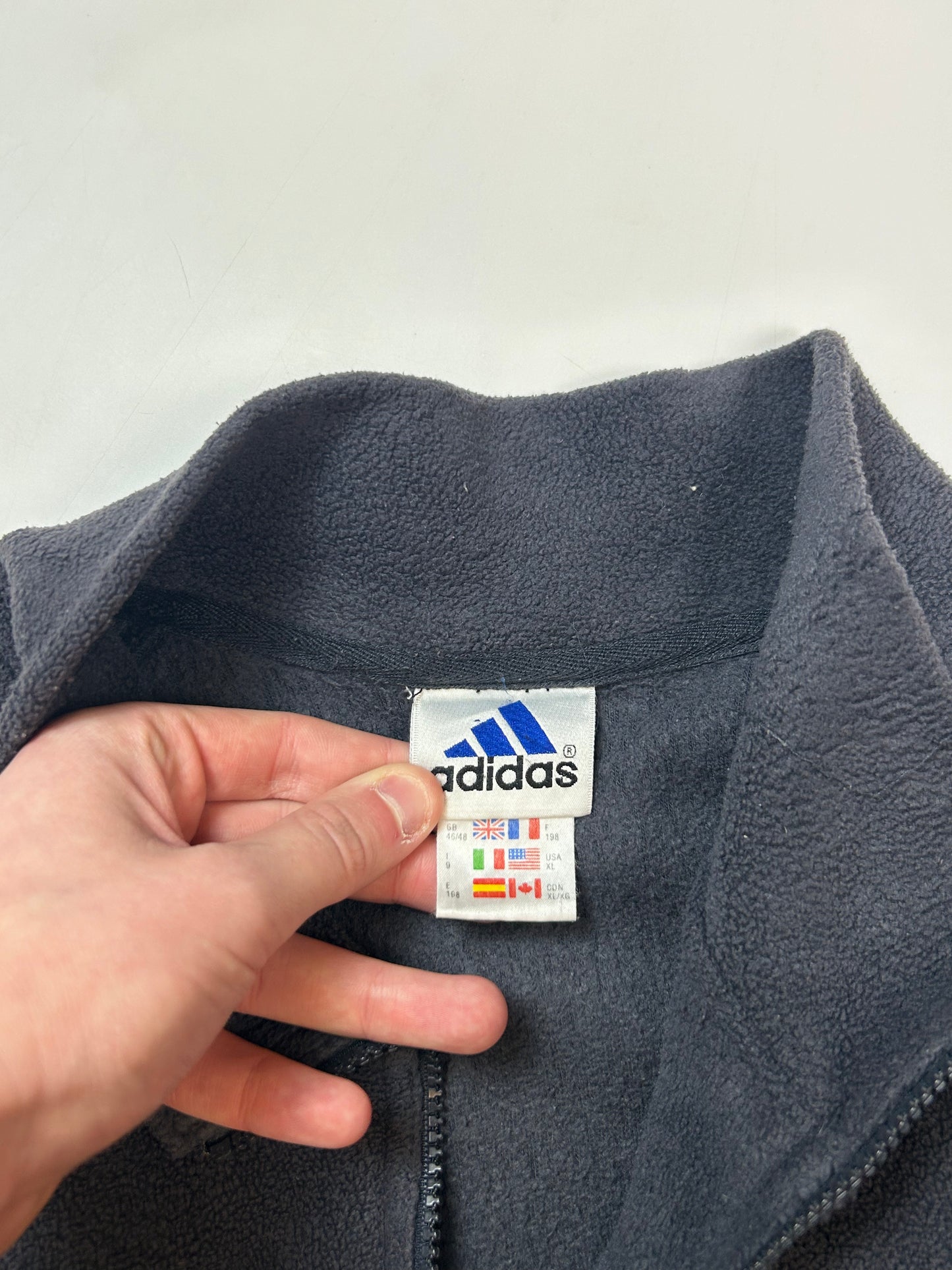 Vintage Adidas full zip fleece (XL)