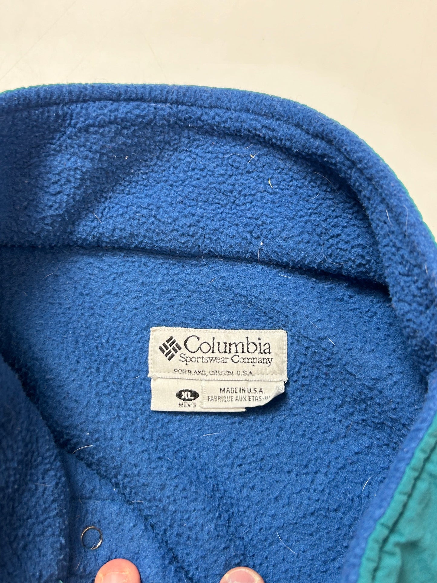 Vintage 90s Columbia pullover fleece (XL)