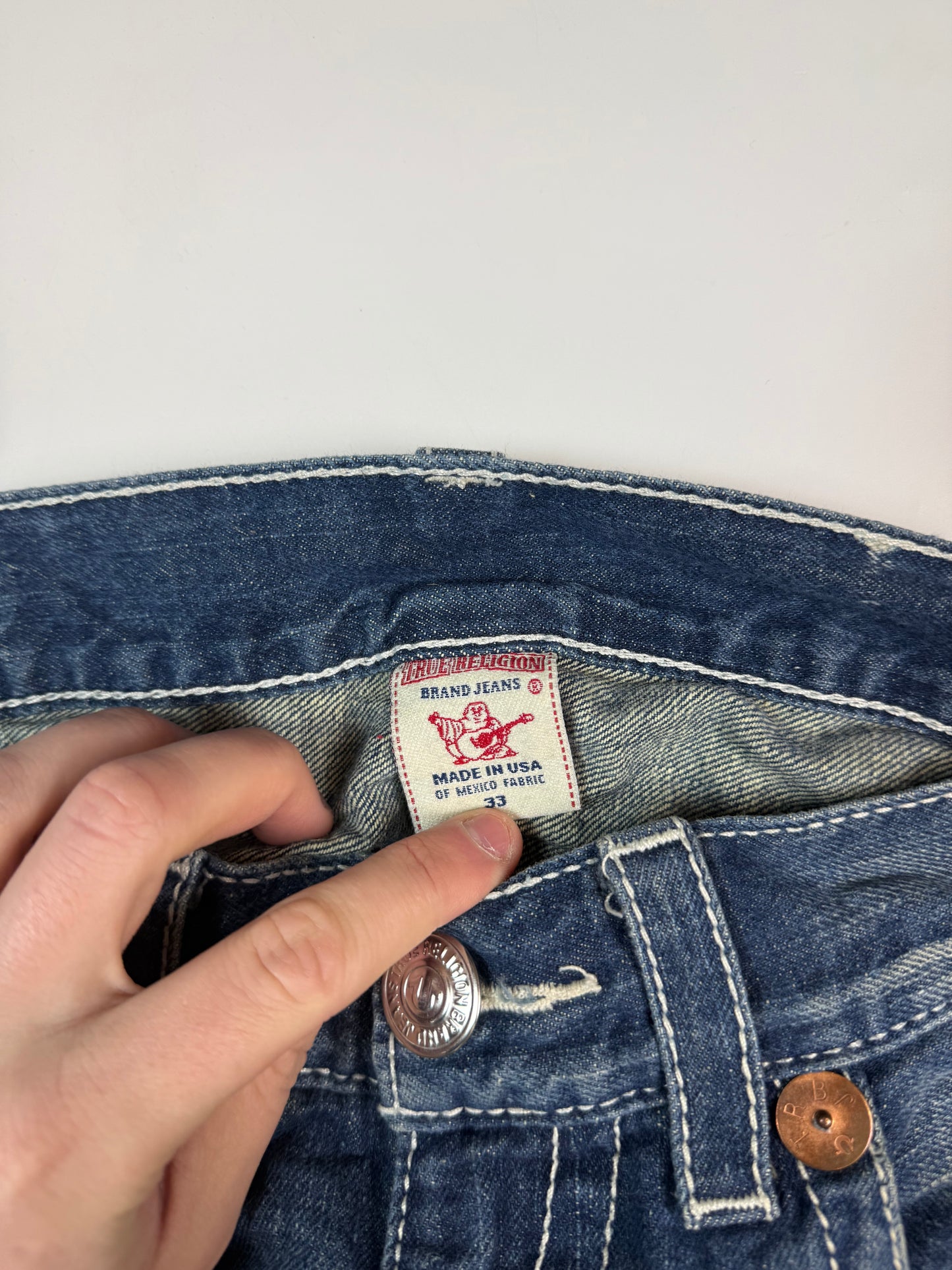 Vintage Y2K True Religion Bobby jeans (W33)