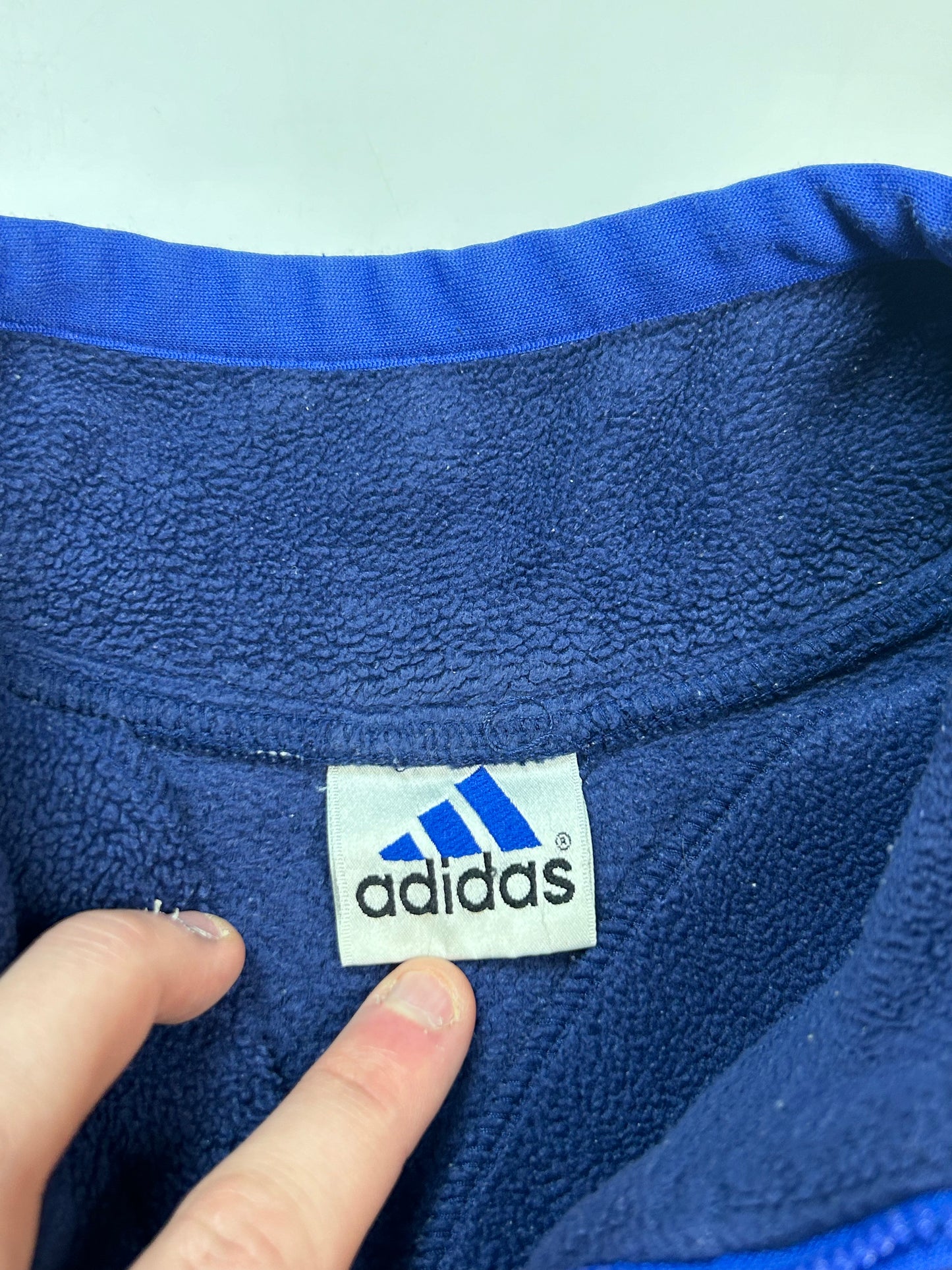 Vintage 90s Adidas quarter zip fleece (XL)
