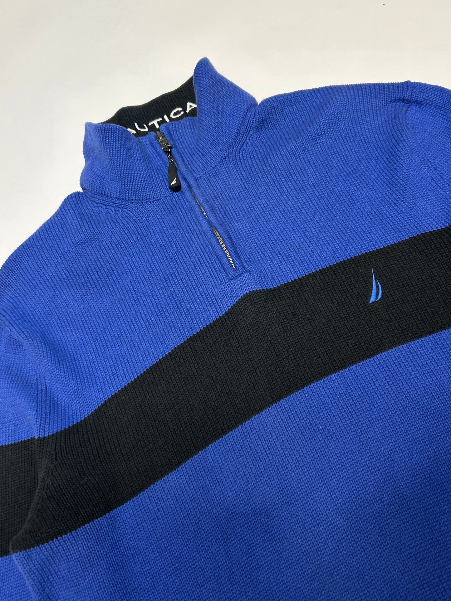 Nautica quarter zip knit sweater (L)