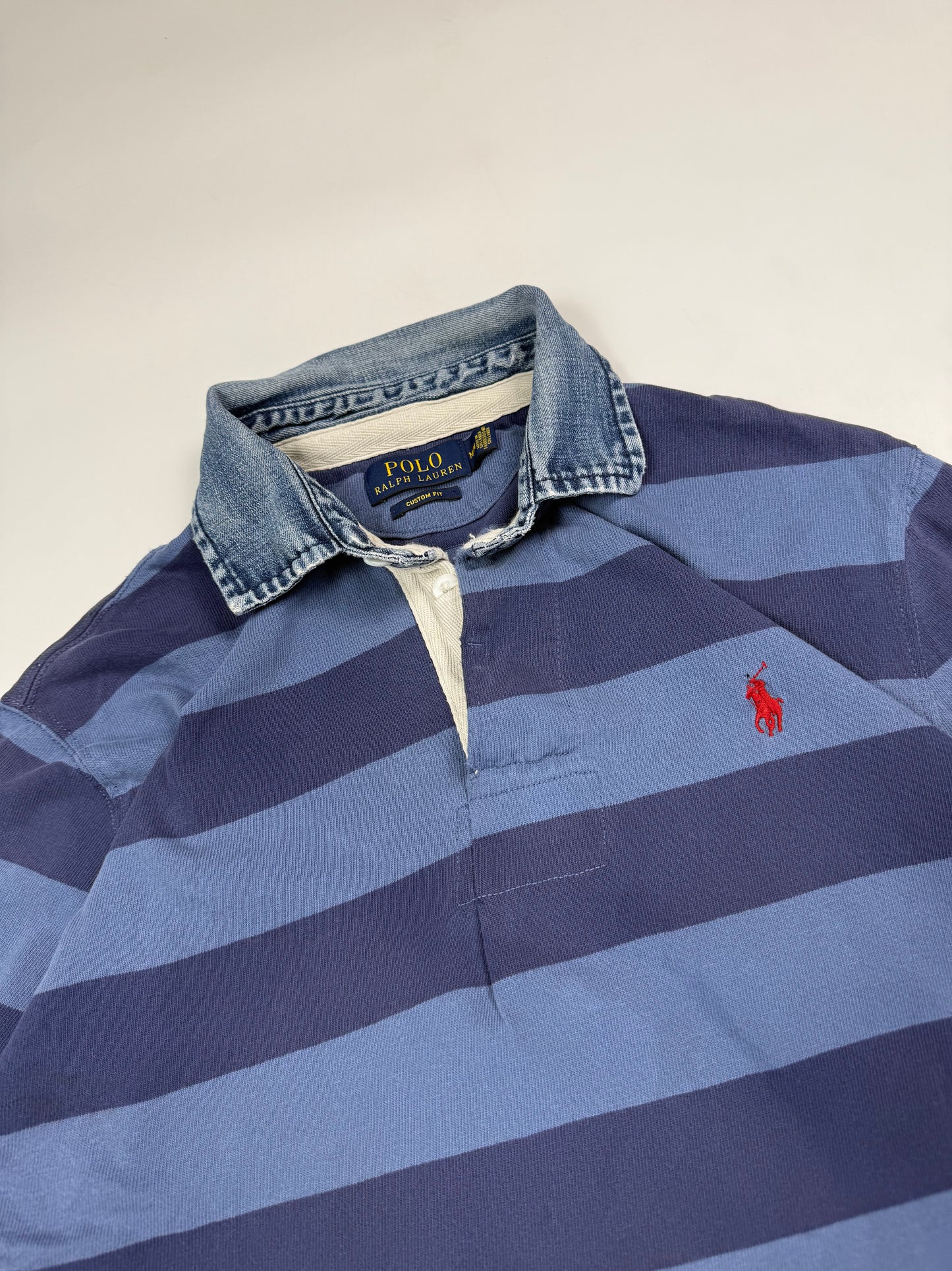 Polo Ralph Lauren striped rugby polo shirt (M)