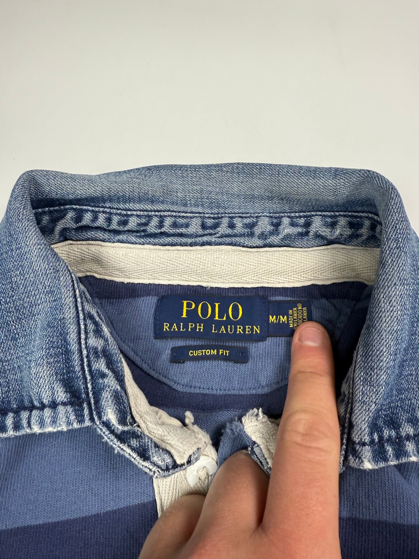 Polo Ralph Lauren striped rugby polo shirt (M)