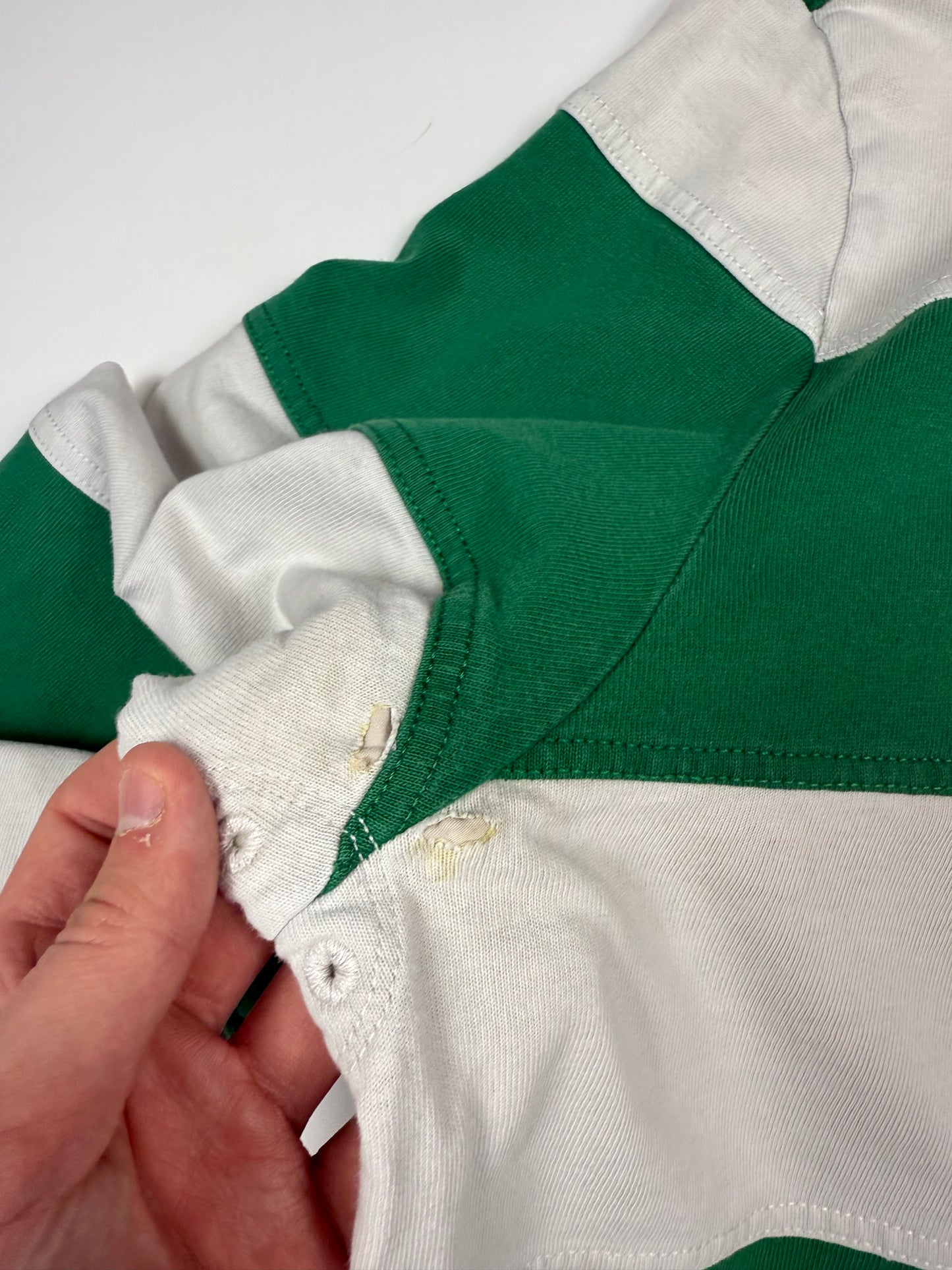Vintage Polo Ralph Lauren striped rugby polo shirt (XL)
