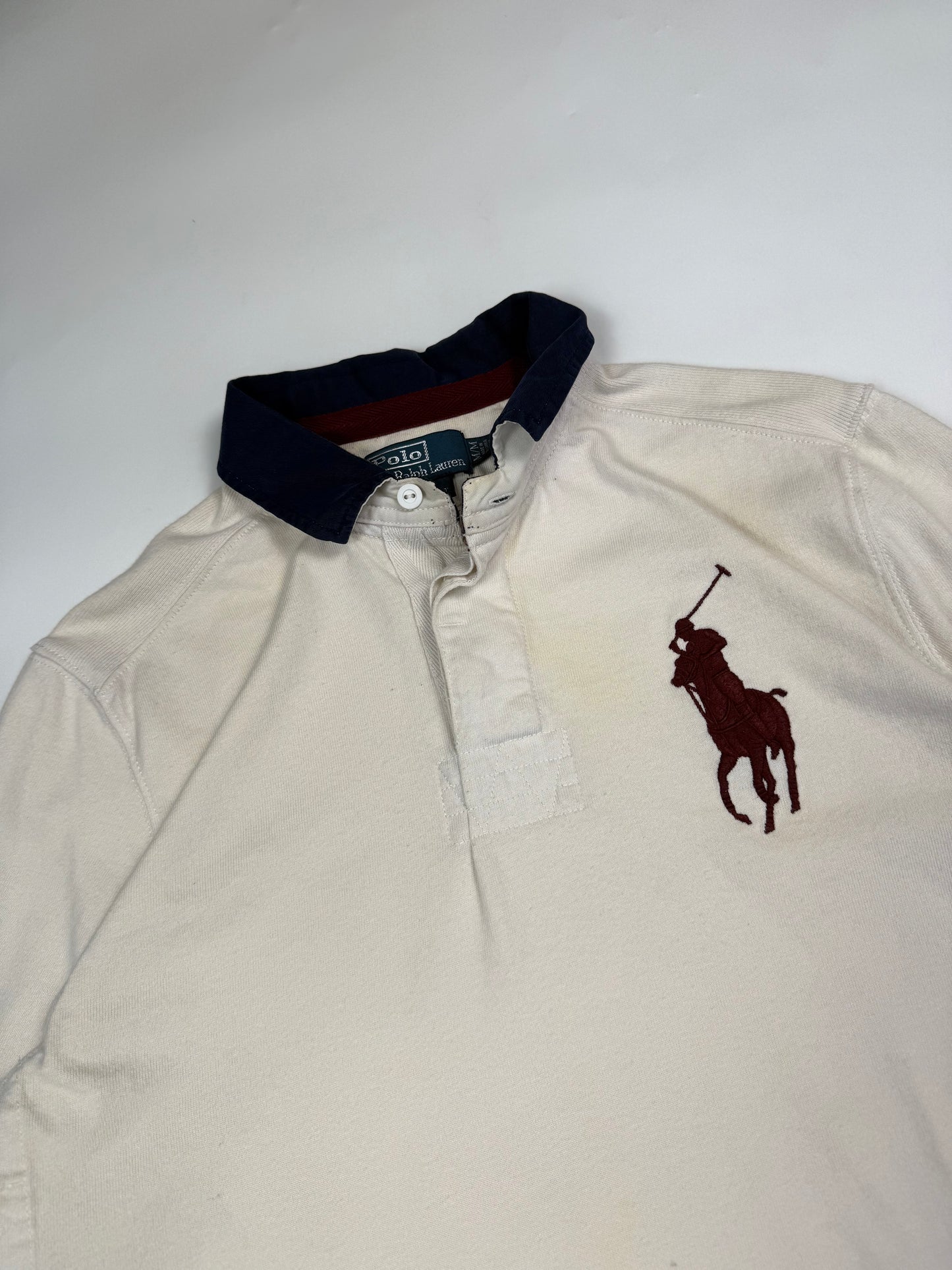 Vintage Polo Ralph Lauren big pony rugby polo shirt (M)