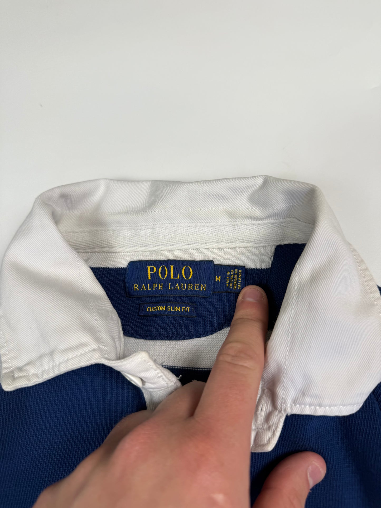 Polo Ralph Lauren striped rugby polo shirt (M)