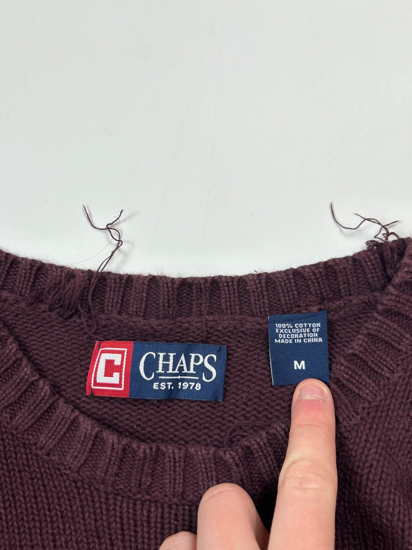 Vintage Chaps knit sweater (M)