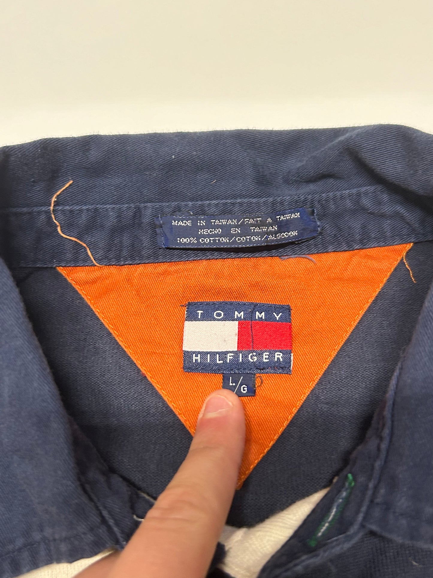 Vintage 90s Tommy Hilfiger rugby polo (L)