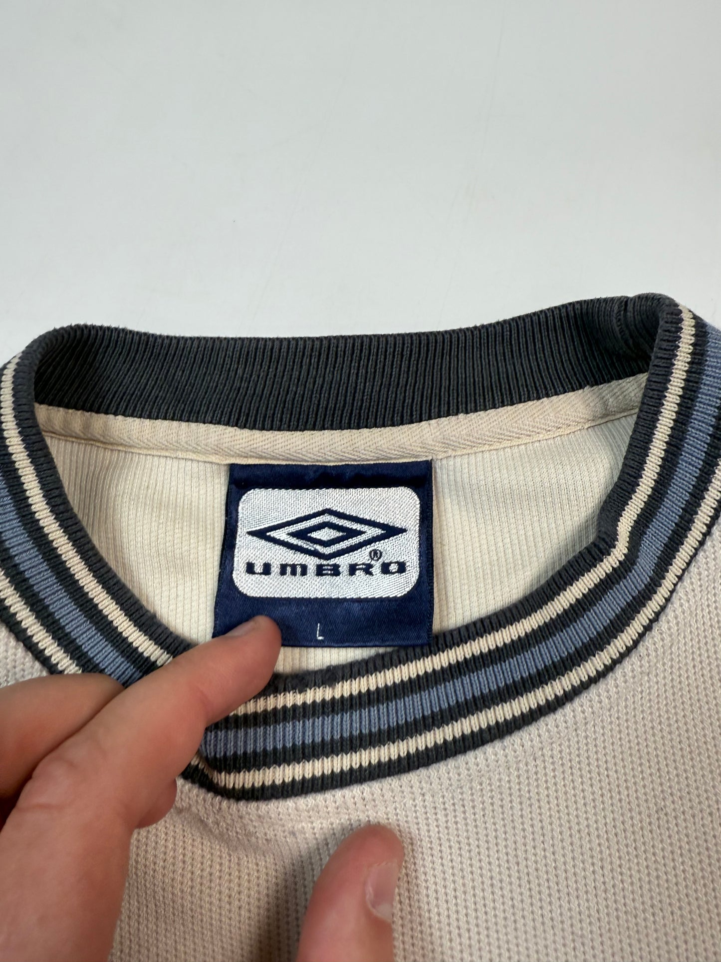 Vintage Umbro striped sweatshirt (L)