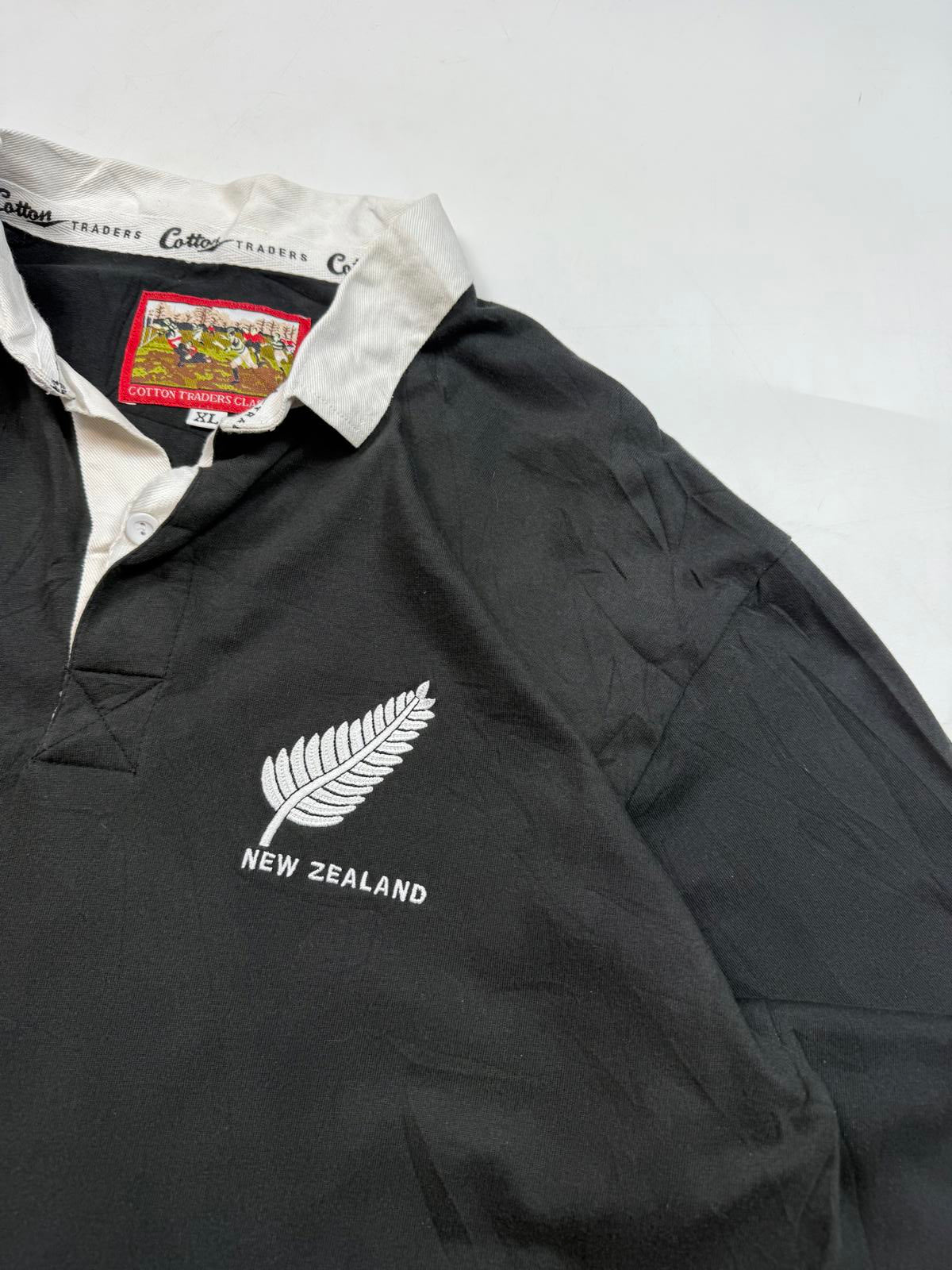 Vintage 90s New Zealand Cotton Traders rugby shirt (XL)