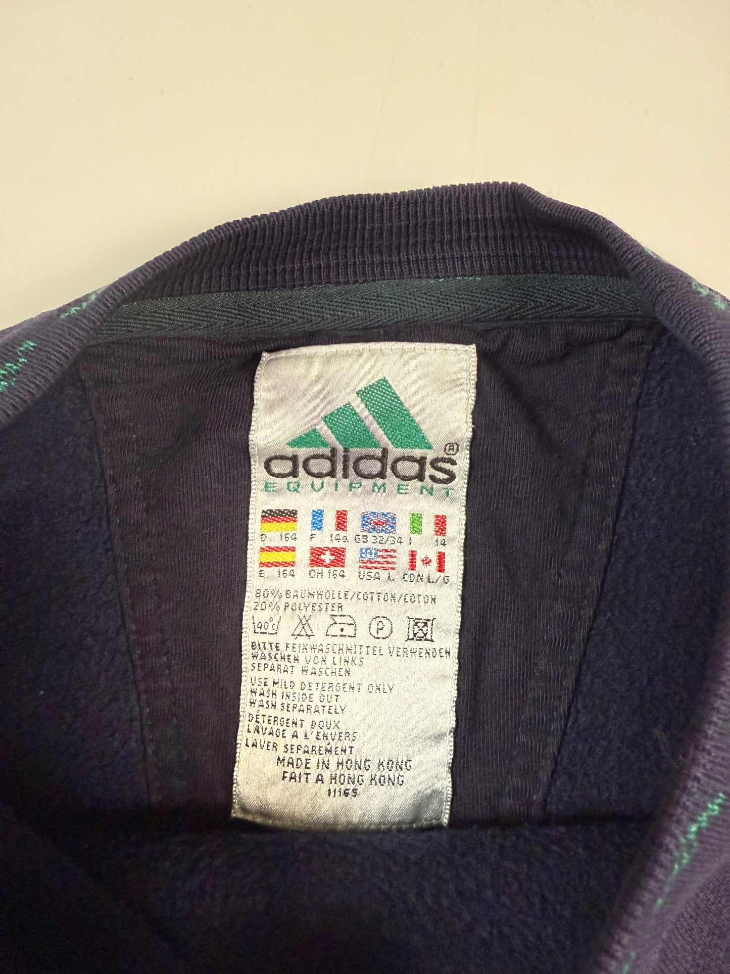 Vintage 90s Adidas equipment sweatshirt (XS)