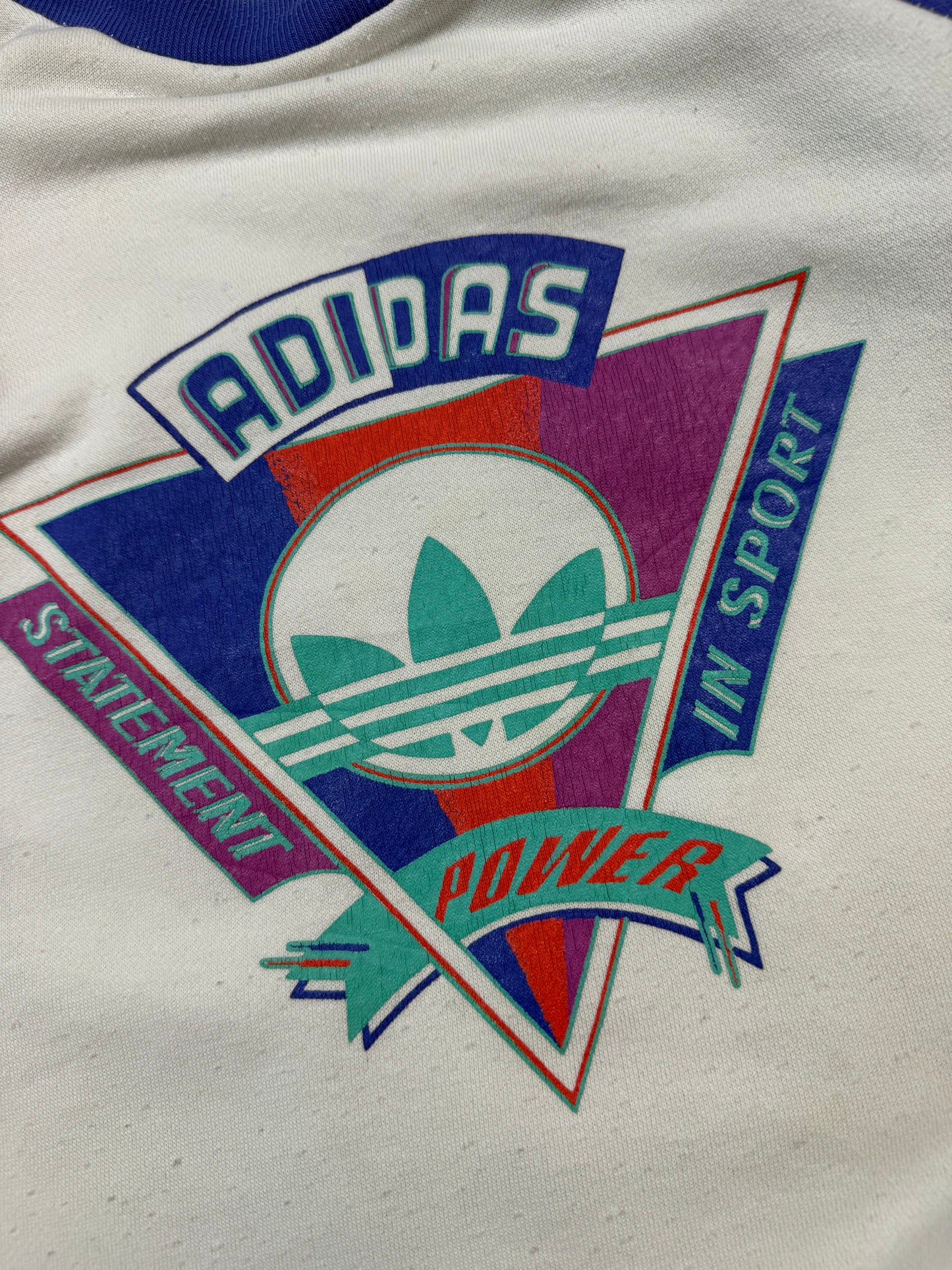 Vintage 90s Adidas originals colour block sweatshirt (M)