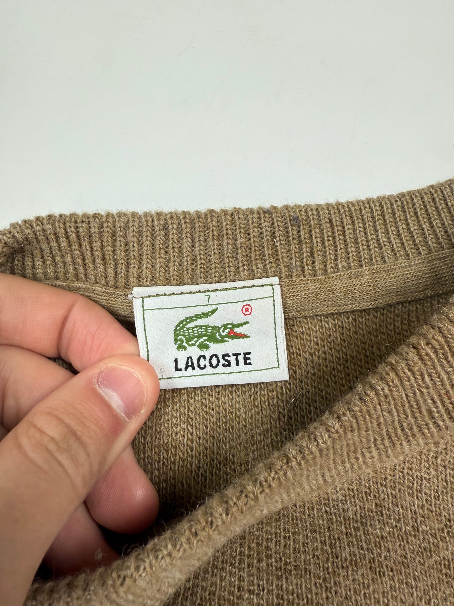 Vintage Lacoste wool knit sweater (XXL)
