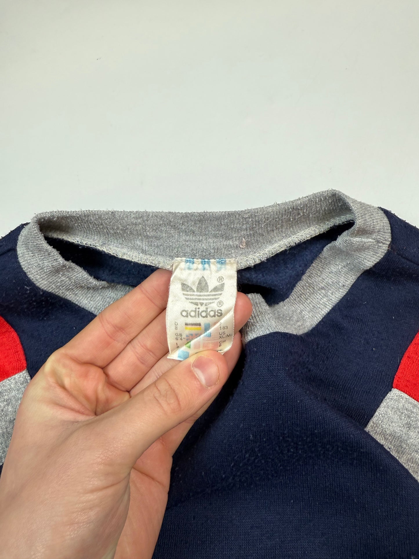 Vintage 90s Adidas originals colour block sweatshirt (M)