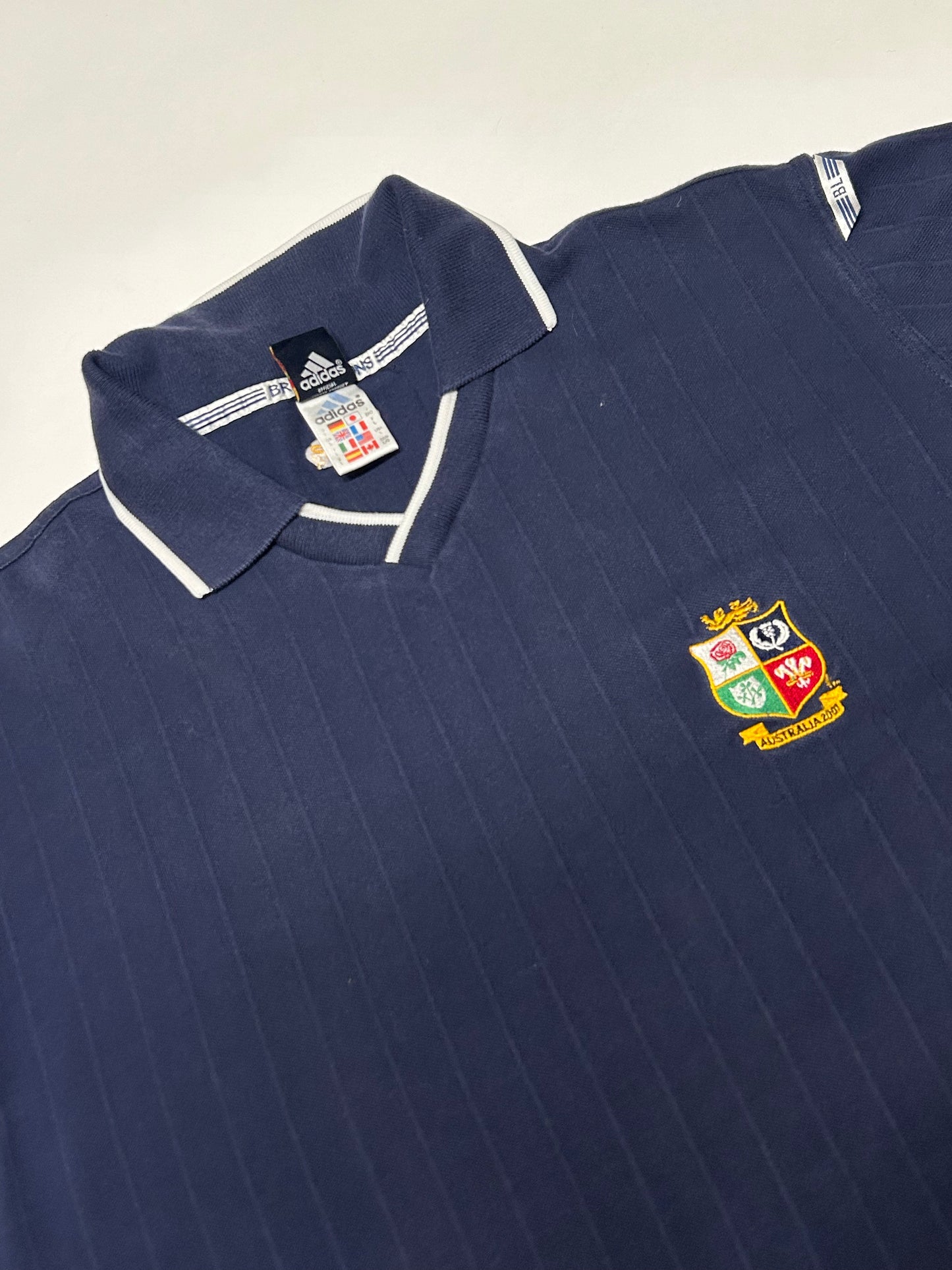 Vintage Lions Australia 2001/02 adidas tour polo shirt (L)